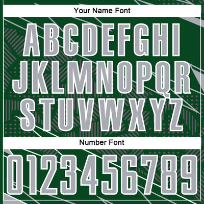 Custom Green Gray-White Lines Sports Sublimation Soccer Uniform Jersey