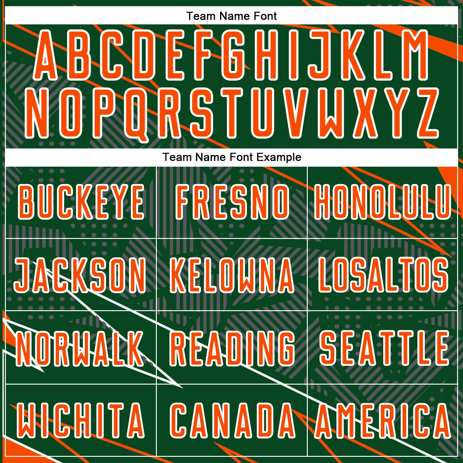 Custom Green Orange-White Lines Sports Sublimation Soccer Uniform Jersey