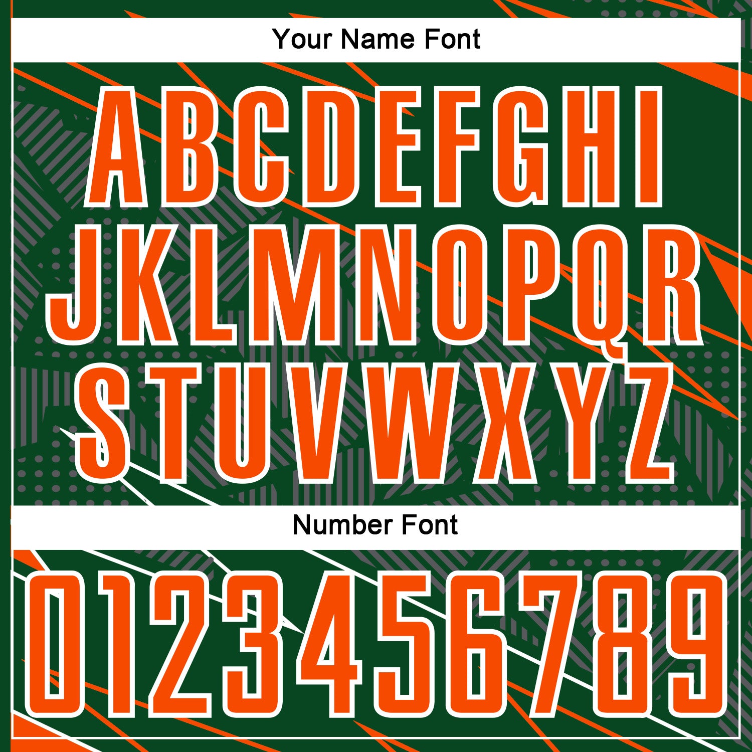 Custom Green Orange-White Lines Sports Sublimation Soccer Uniform Jersey