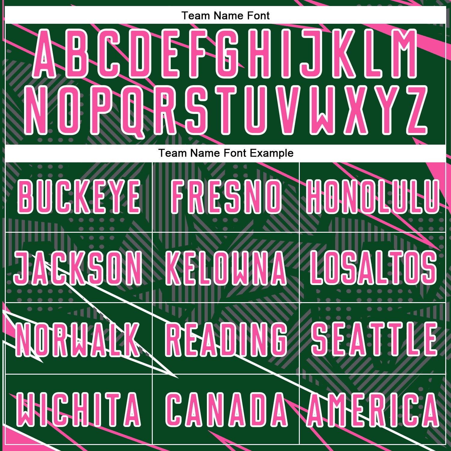 Custom Green Pink-White Lines Sports Sublimation Soccer Uniform Jersey