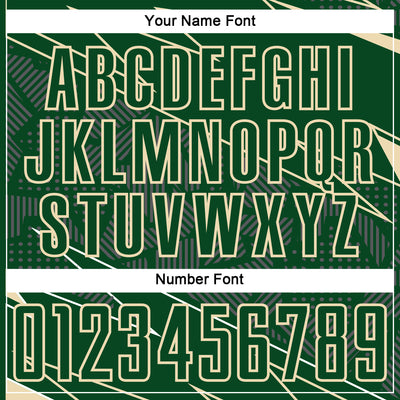 Custom Green Cream Lines Sports Sublimation Soccer Uniform Jersey