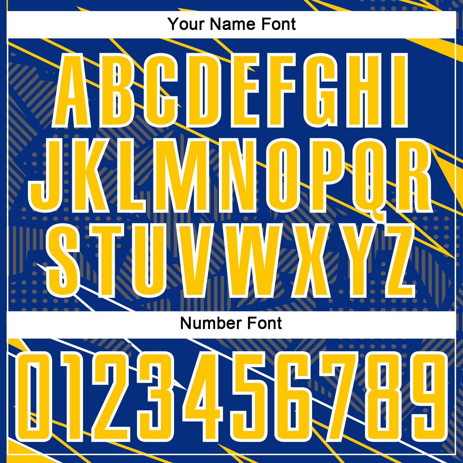 Custom Royal Yellow-White Lines Sports Sublimation Soccer Uniform Jersey