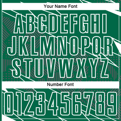 Custom Kelly Green White Lines Sports Sublimation Soccer Uniform Jersey