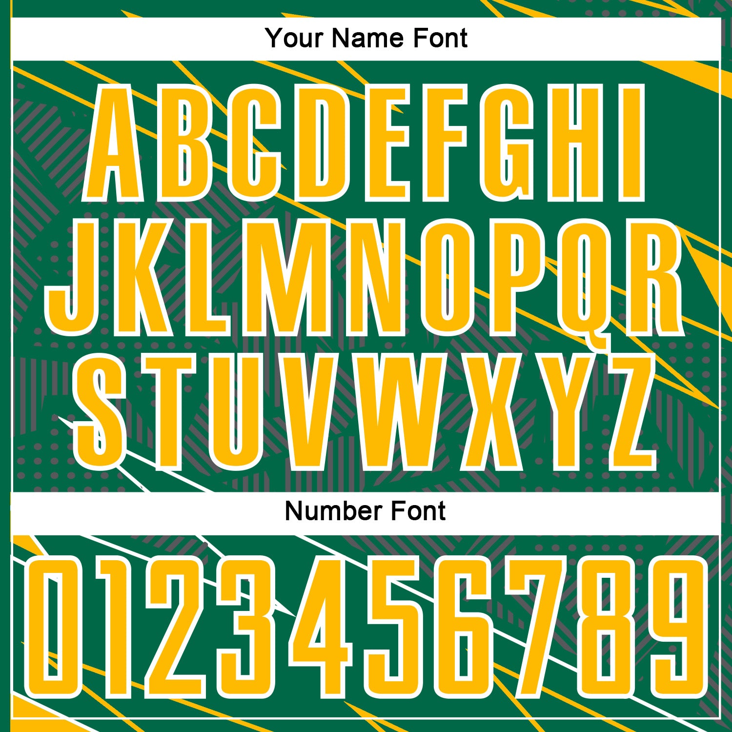 Custom Kelly Green Gold-White Lines Sports Sublimation Soccer Uniform Jersey