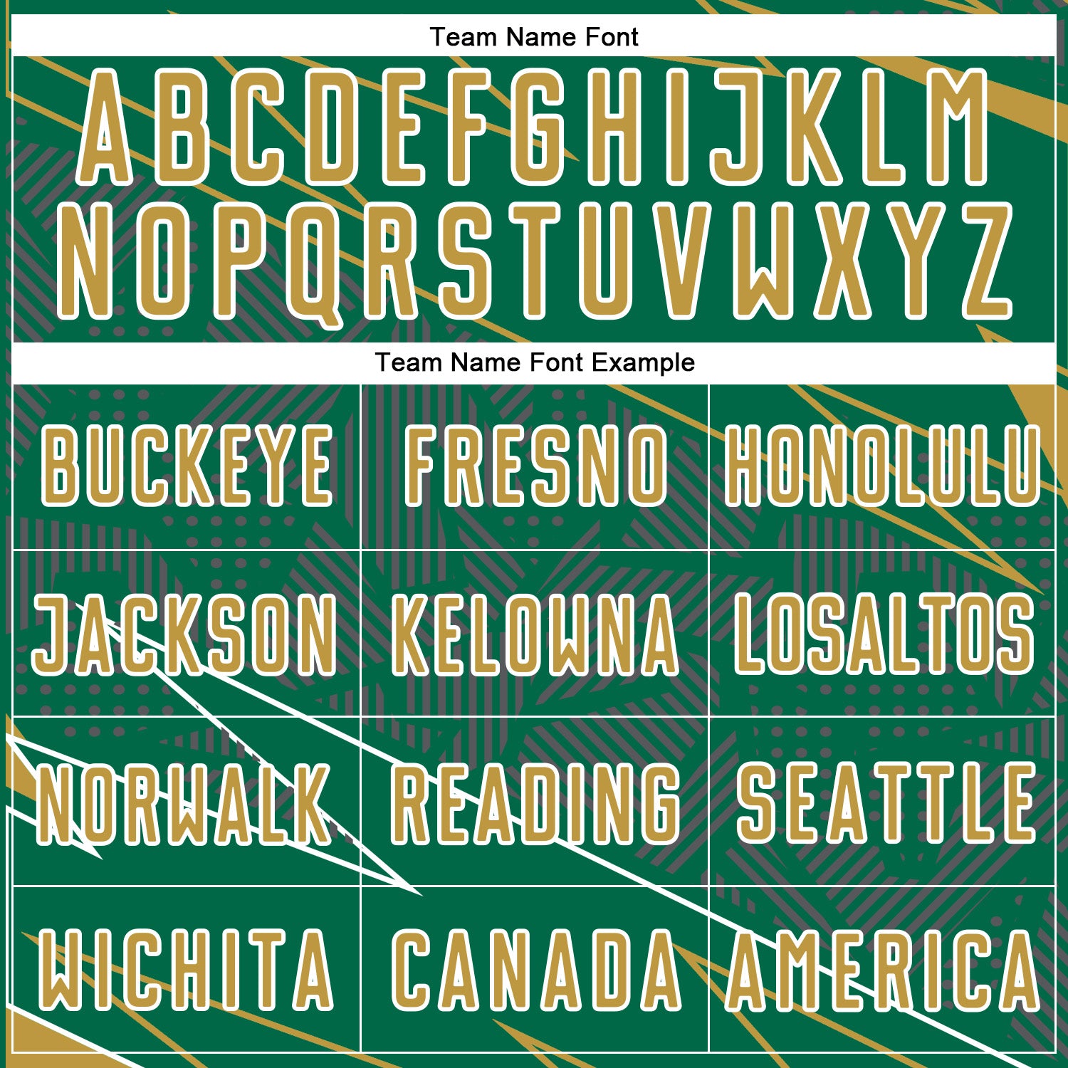 Custom Kelly Green Old Gold-White Lines Sports Sublimation Soccer Uniform Jersey