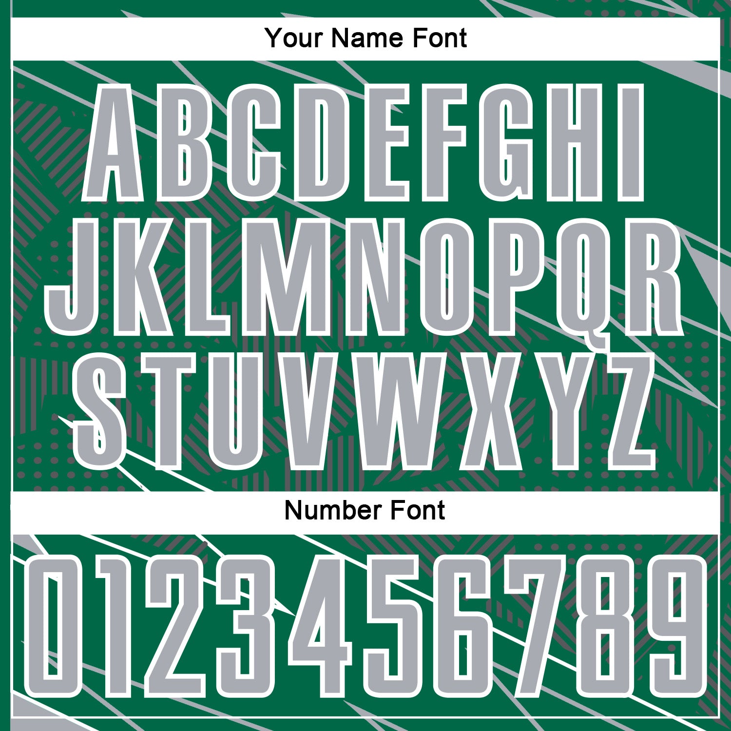 Custom Kelly Green Gray-White Lines Sports Sublimation Soccer Uniform Jersey