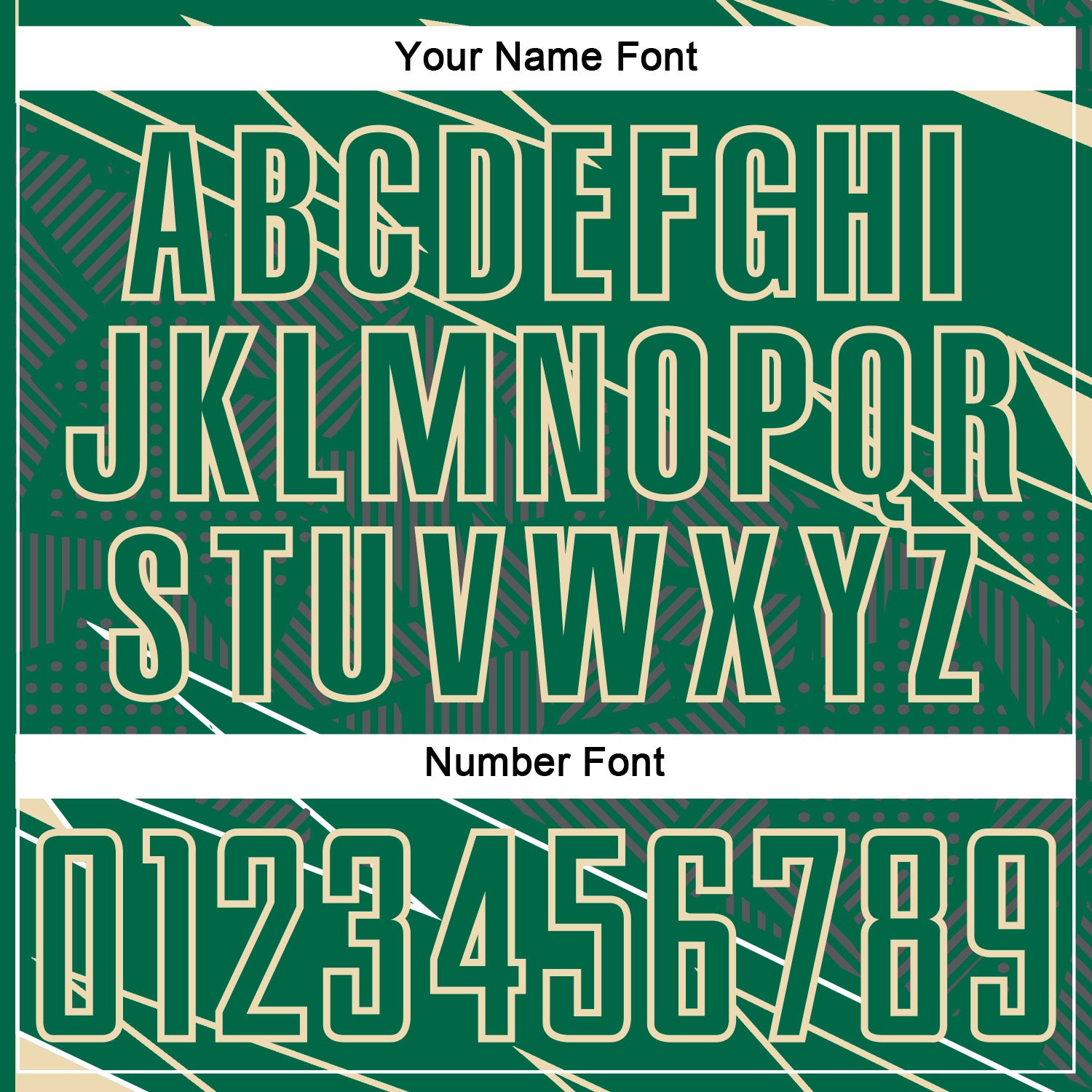 Custom Kelly Green Cream Lines Sports Sublimation Soccer Uniform Jersey