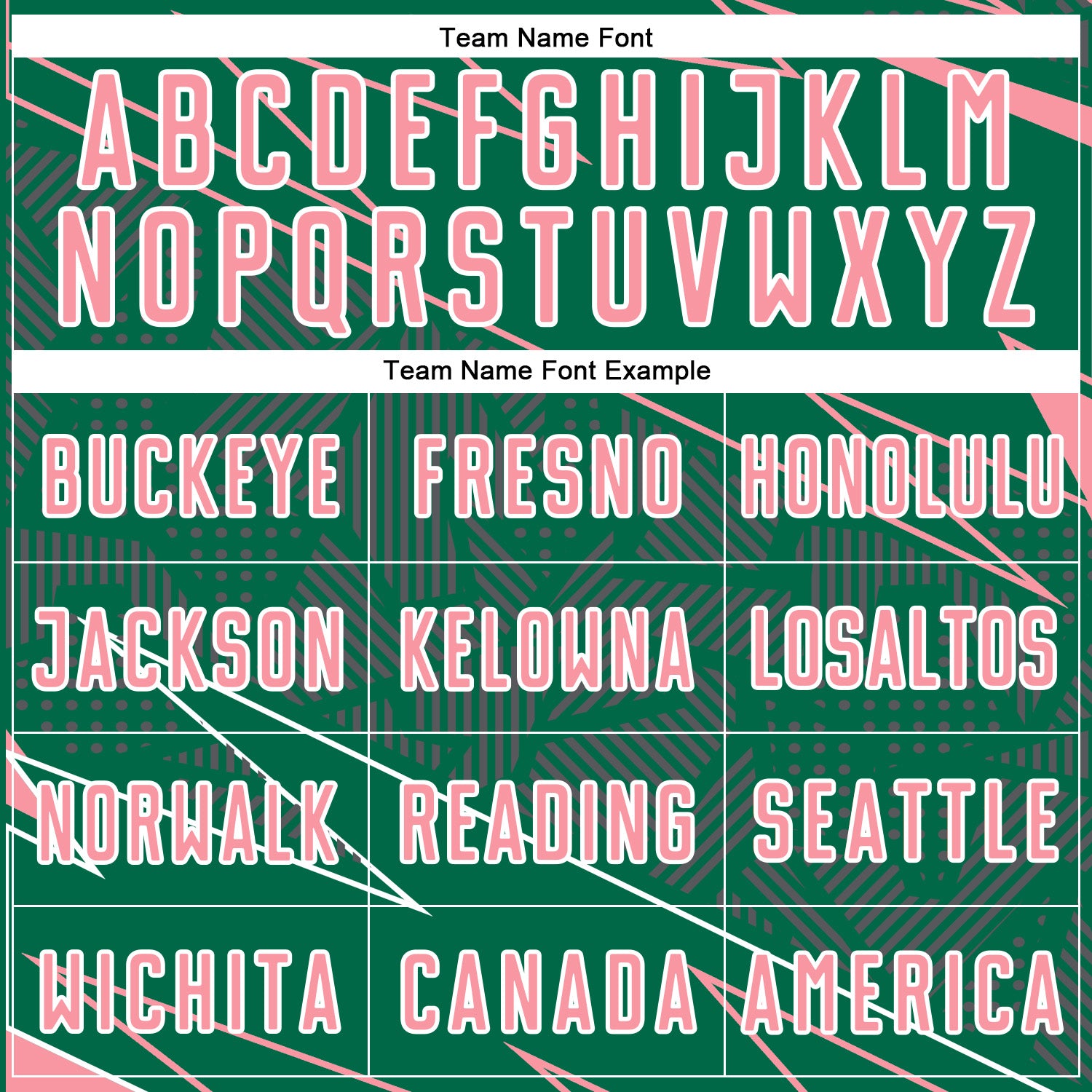 Custom Kelly Green Medium Pink-White Lines Sports Sublimation Soccer Uniform Jersey