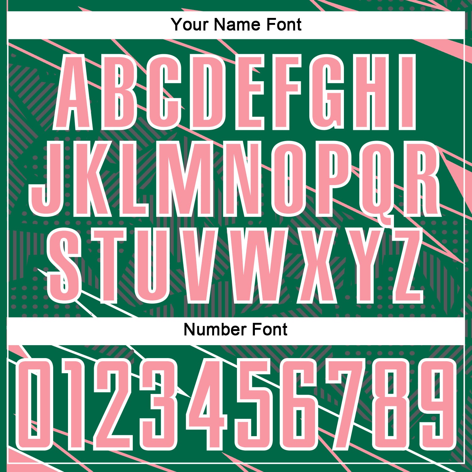 Custom Kelly Green Medium Pink-White Lines Sports Sublimation Soccer Uniform Jersey