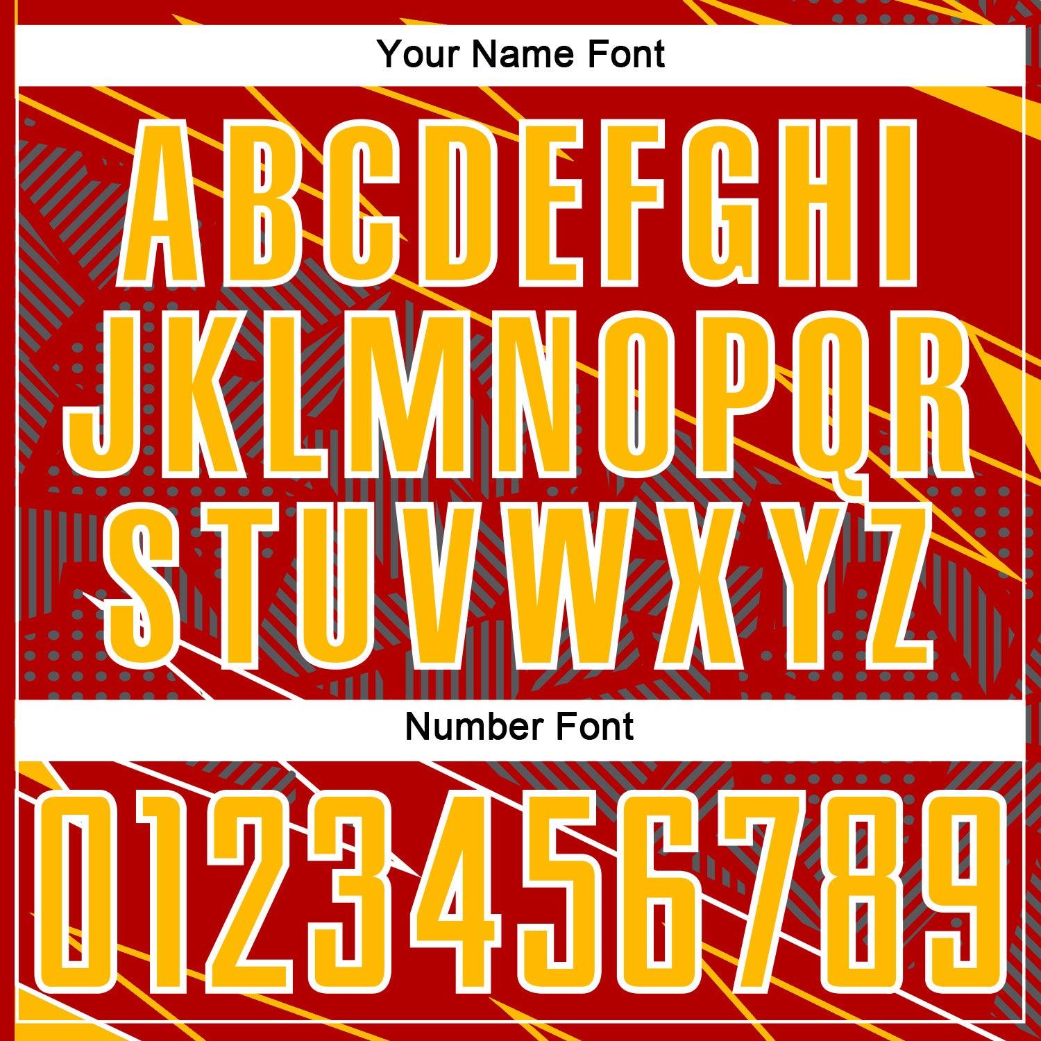 Custom Red Gold-White Lines Sports Sublimation Soccer Uniform Jersey