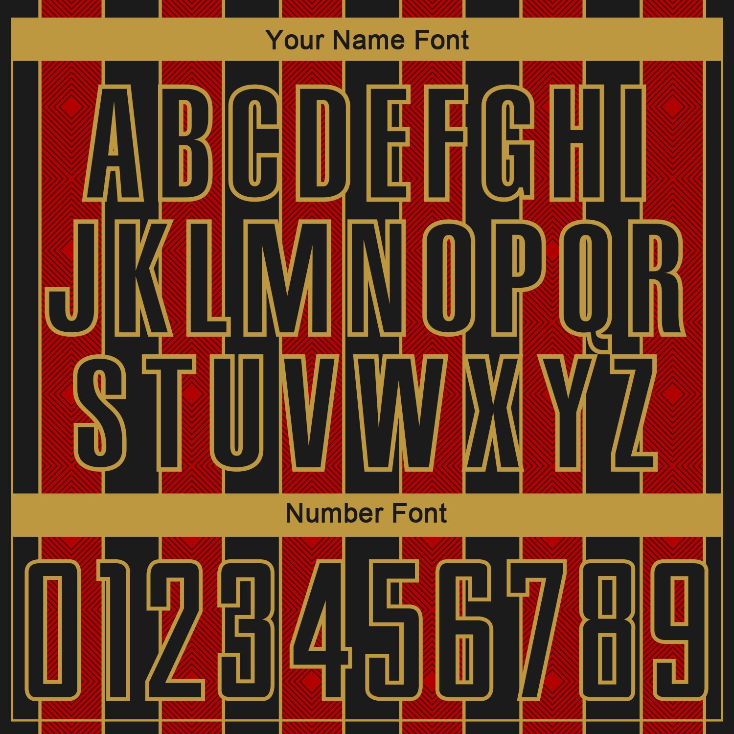 Custom Black Red-Old Gold Pinstripe Line Sports Sublimation Soccer Uniform Jersey