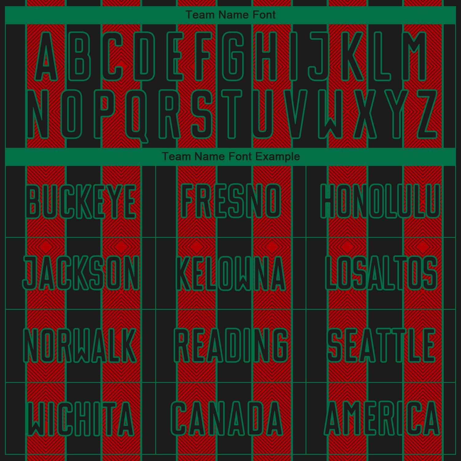 Custom Black Red-Kelly Green Pinstripe Line Sports Sublimation Soccer Uniform Jersey