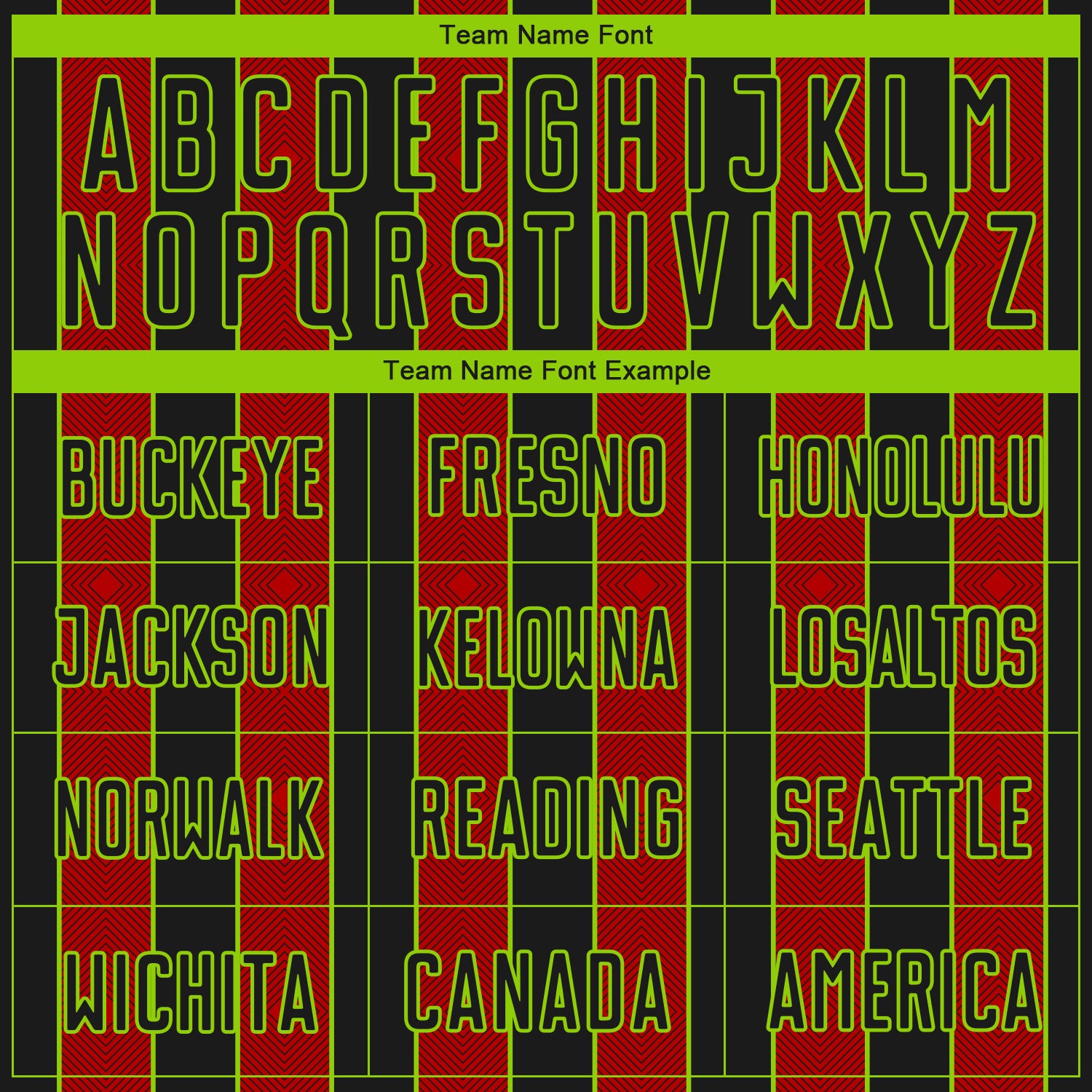 Custom Black Red-Neon Green Pinstripe Line Sports Sublimation Soccer Uniform Jersey