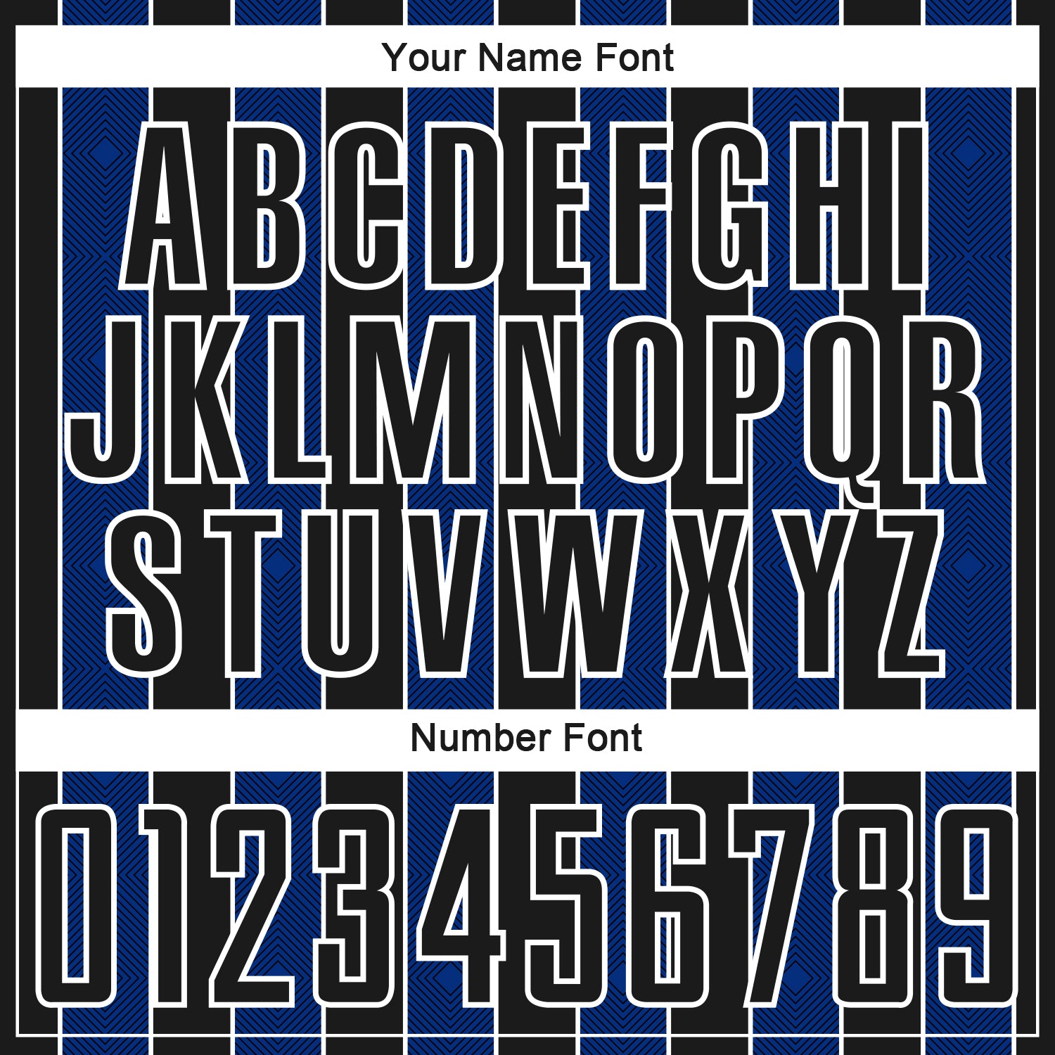 Custom Black Royal-White Pinstripe Line Sports Sublimation Soccer Uniform Jersey