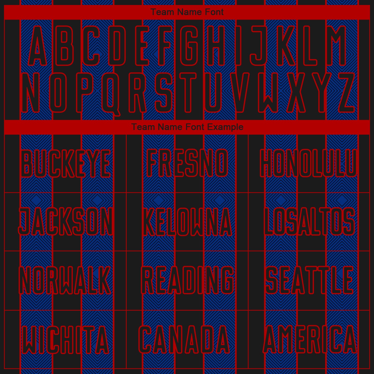 Custom Black Royal-Red Pinstripe Line Sports Sublimation Soccer Uniform Jersey