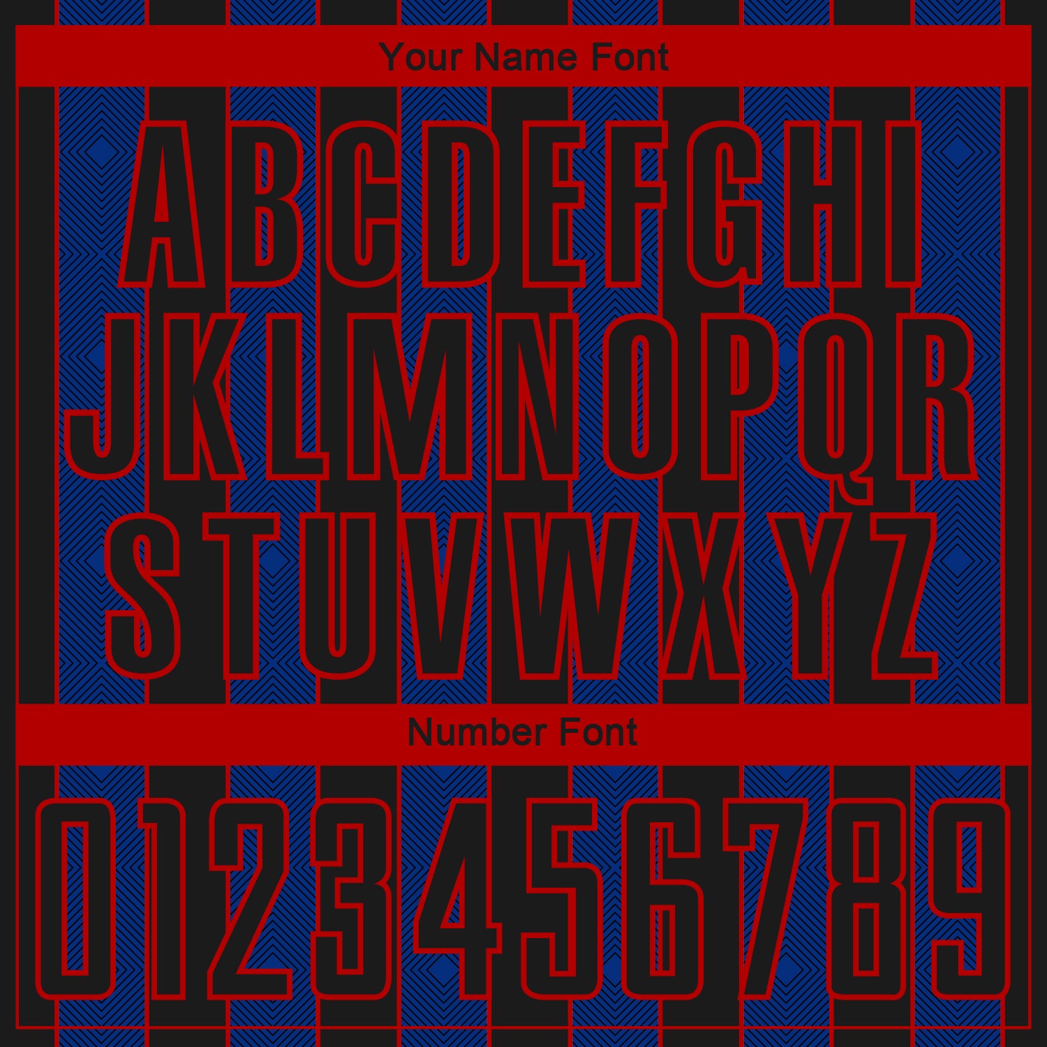 Custom Black Royal-Red Pinstripe Line Sports Sublimation Soccer Uniform Jersey