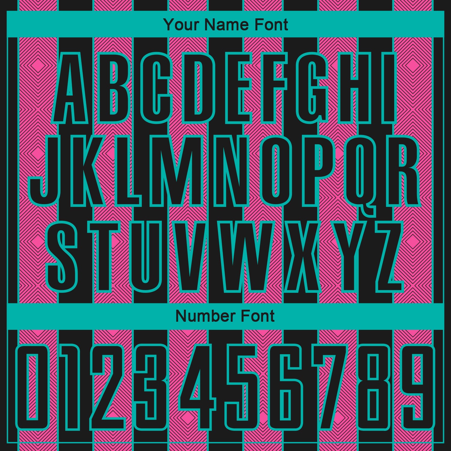 Custom Black Pink-Aqua Pinstripe Line Sports Sublimation Soccer Uniform Jersey