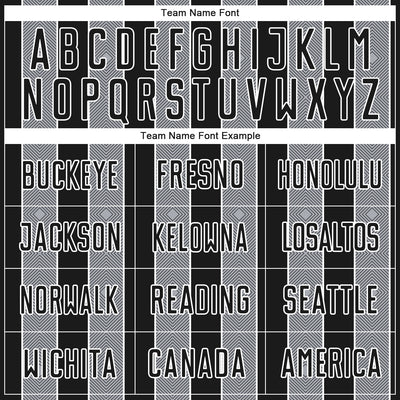 Custom Black Gray-White Pinstripe Line Sports Sublimation Soccer Uniform Jersey