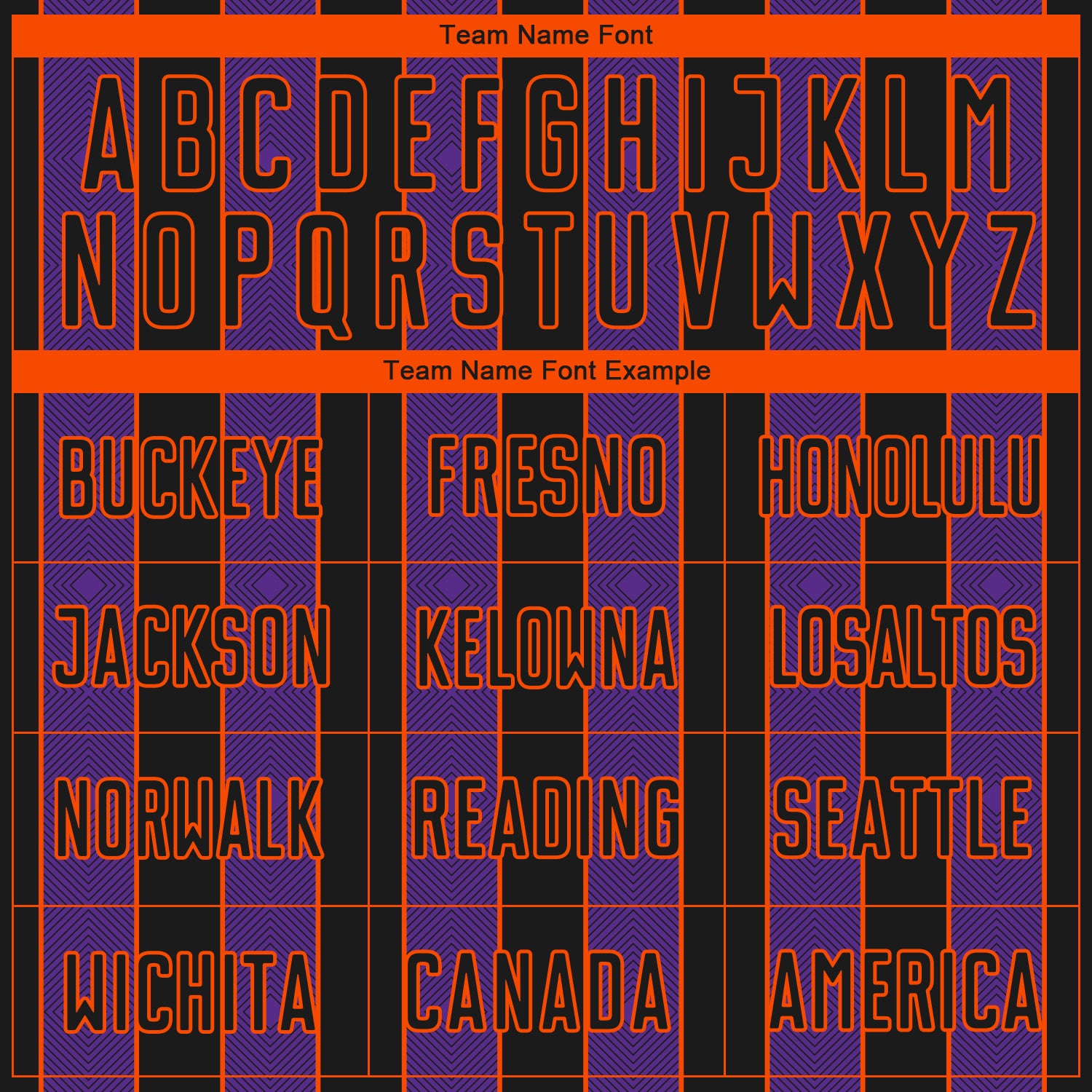 Custom Black Purple-Orange Pinstripe Line Sports Sublimation Soccer Uniform Jersey