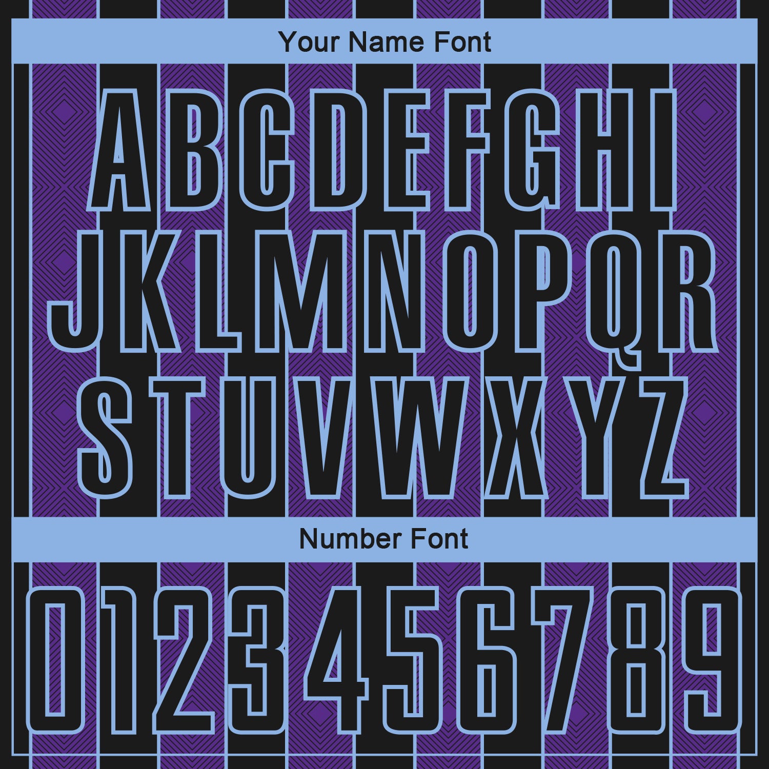 Custom Black Purple-Light Blue Pinstripe Line Sports Sublimation Soccer Uniform Jersey