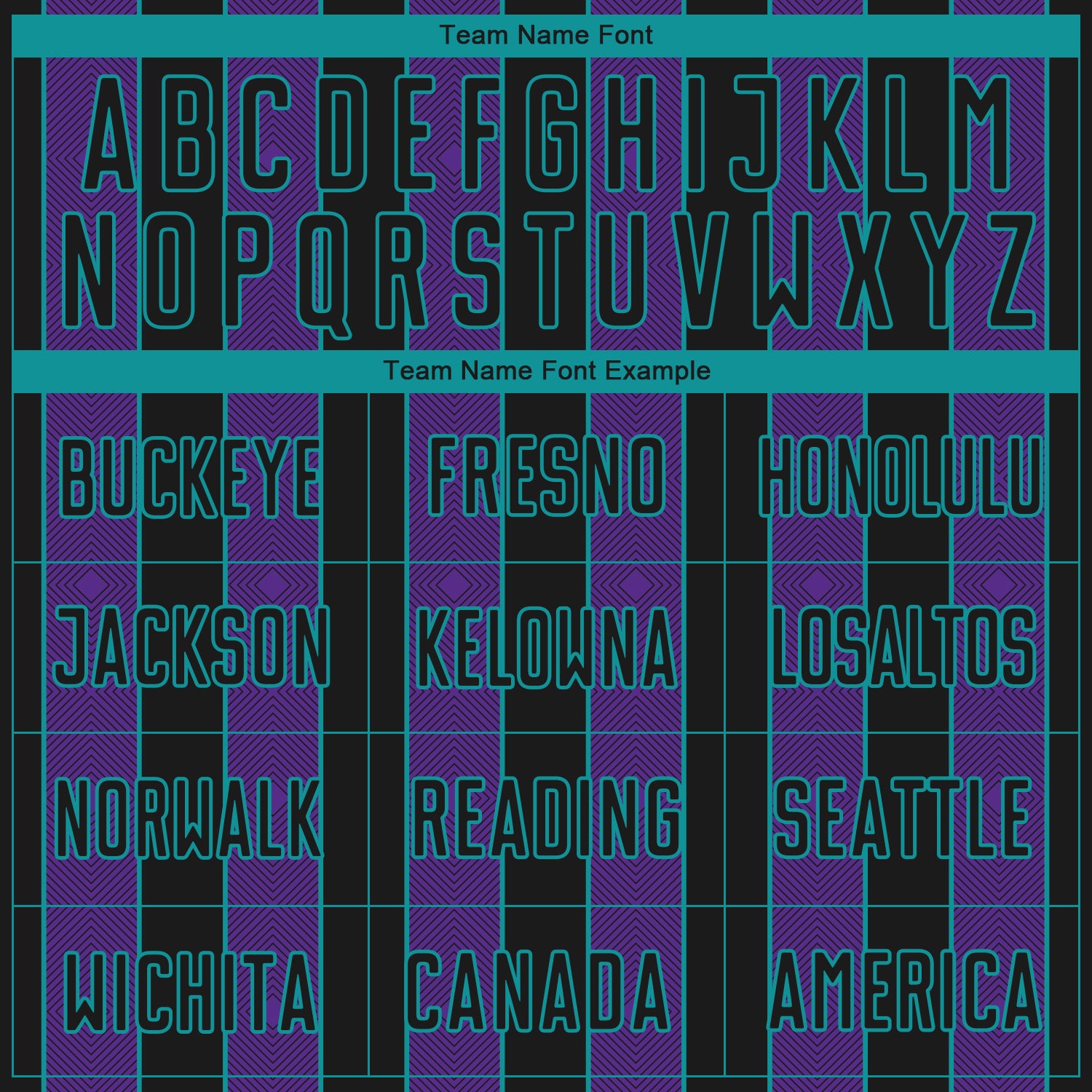 Custom Black Purple-Teal Pinstripe Line Sports Sublimation Soccer Uniform Jersey