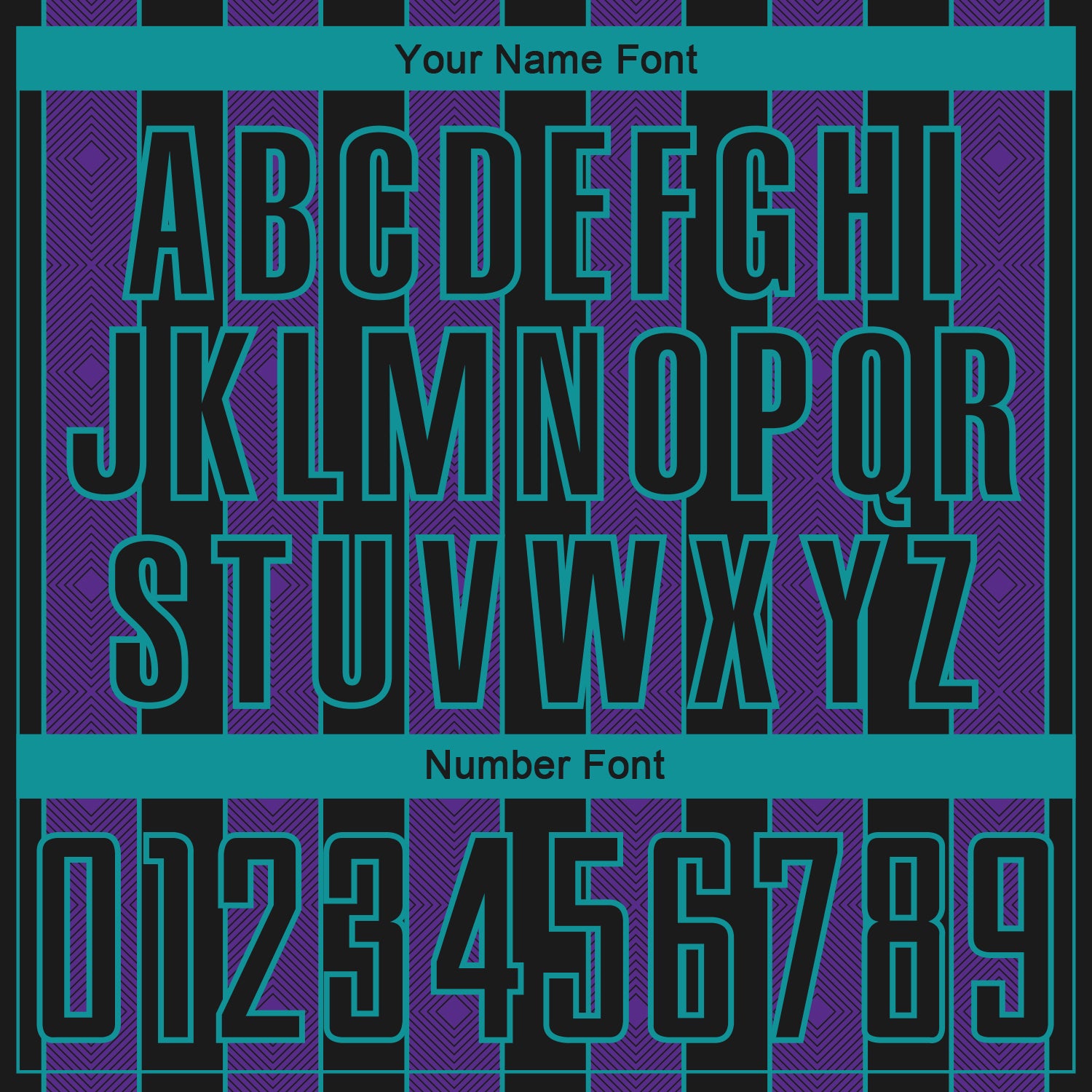 Custom Black Purple-Teal Pinstripe Line Sports Sublimation Soccer Uniform Jersey