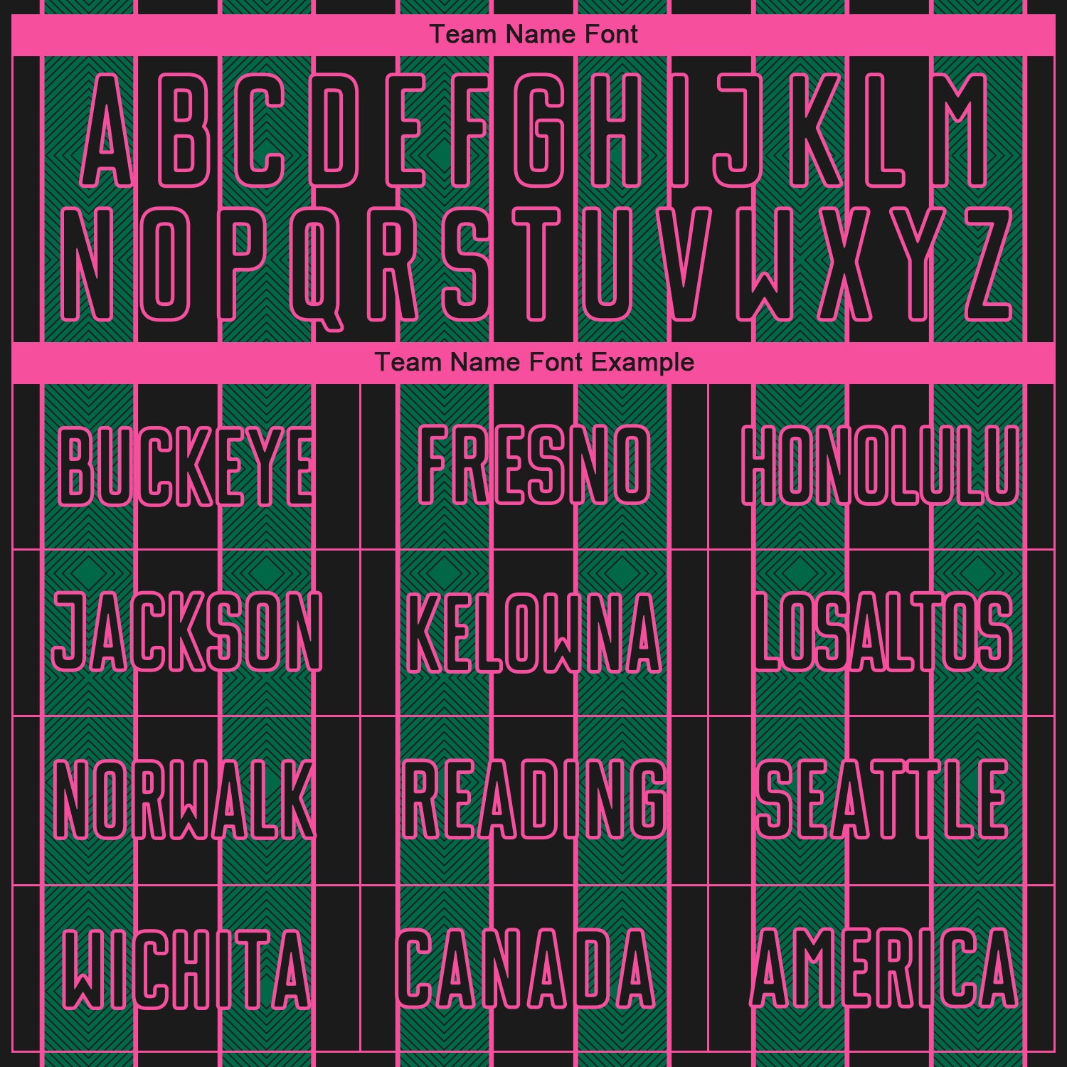 Custom Black Kelly Green-Pink Pinstripe Line Sports Sublimation Soccer Uniform Jersey