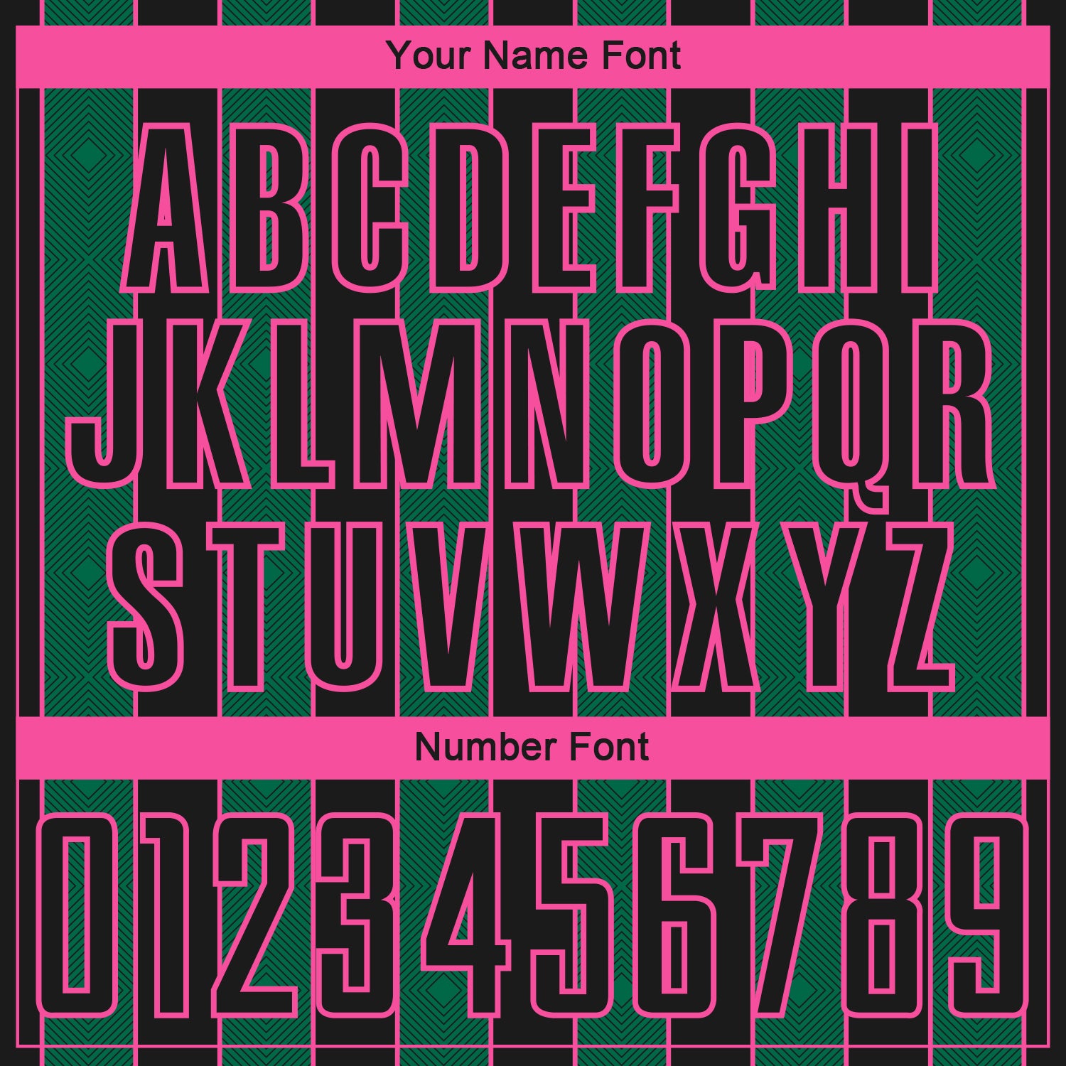 Custom Black Kelly Green-Pink Pinstripe Line Sports Sublimation Soccer Uniform Jersey