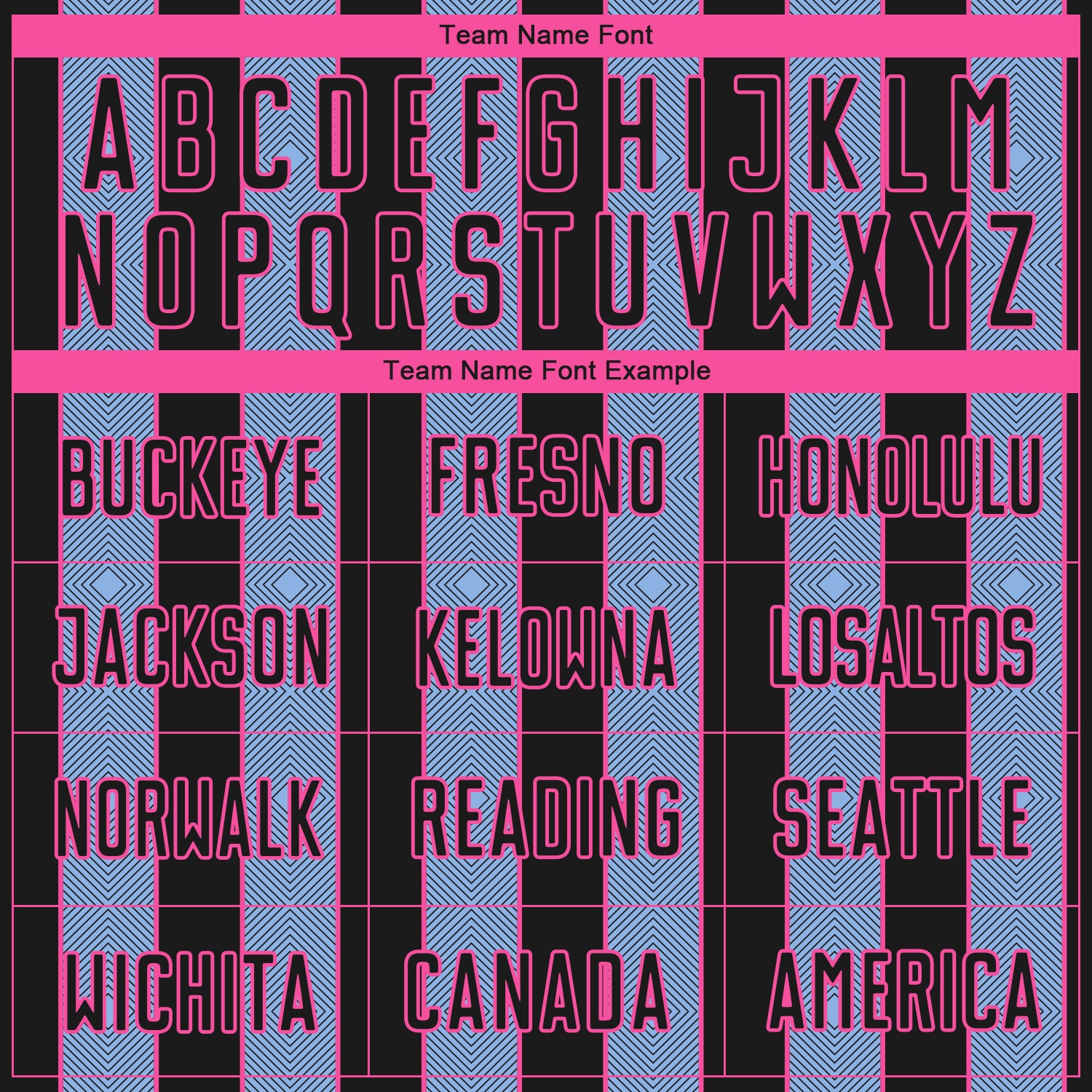 Custom Black Light Blue-Pink Pinstripe Line Sports Sublimation Soccer Uniform Jersey