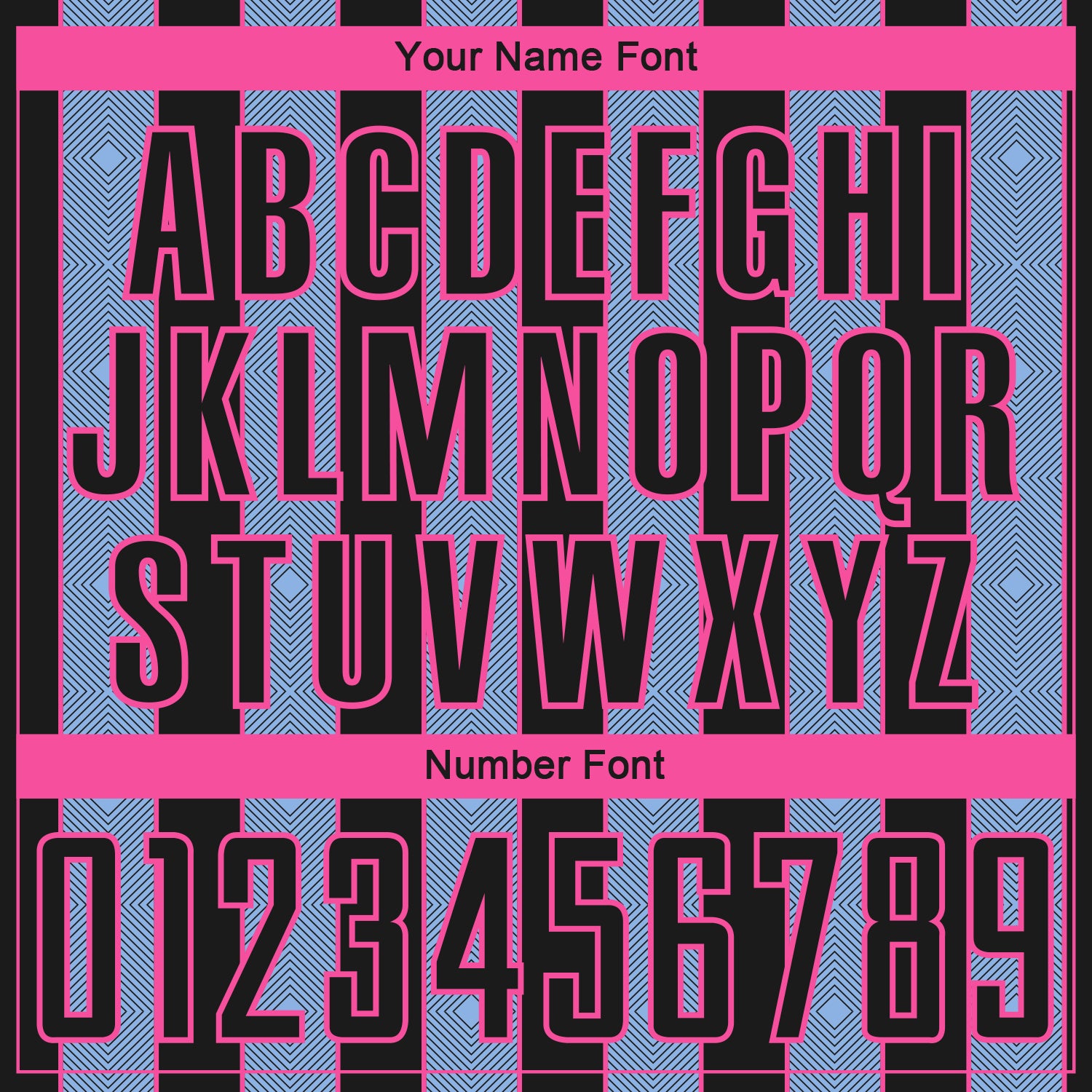 Custom Black Light Blue-Pink Pinstripe Line Sports Sublimation Soccer Uniform Jersey