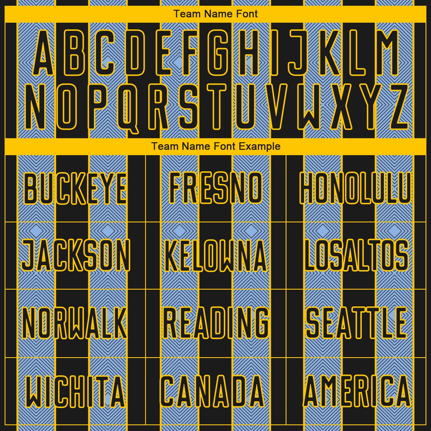 Custom Black Light Blue-Yellow Pinstripe Line Sports Sublimation Soccer Uniform Jersey