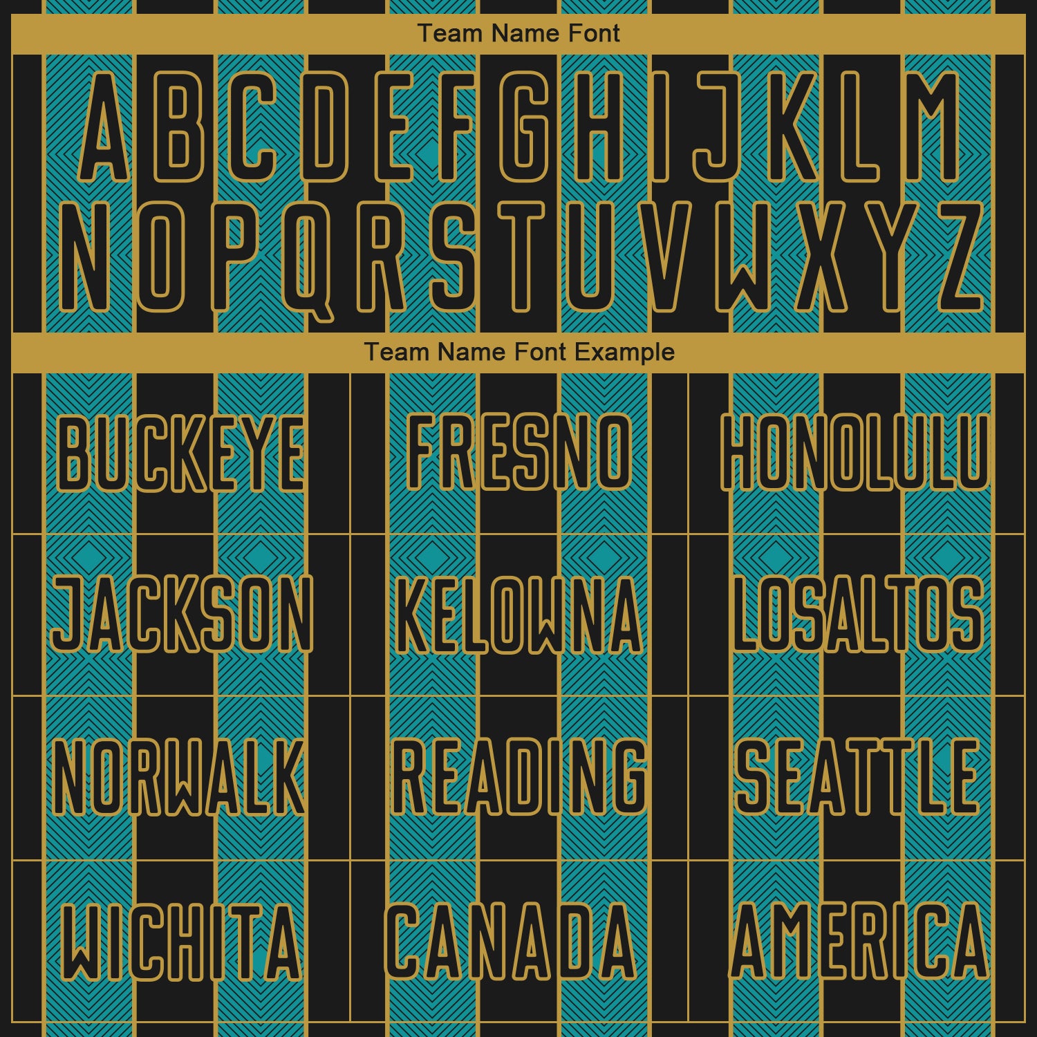 Custom Black Teal-Old Gold Pinstripe Line Sports Sublimation Soccer Uniform Jersey