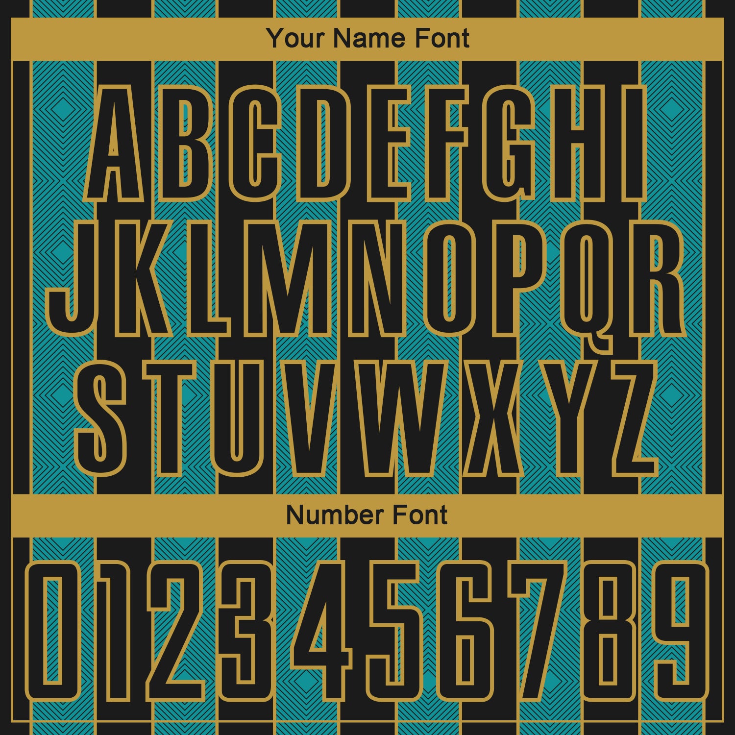 Custom Black Teal-Old Gold Pinstripe Line Sports Sublimation Soccer Uniform Jersey