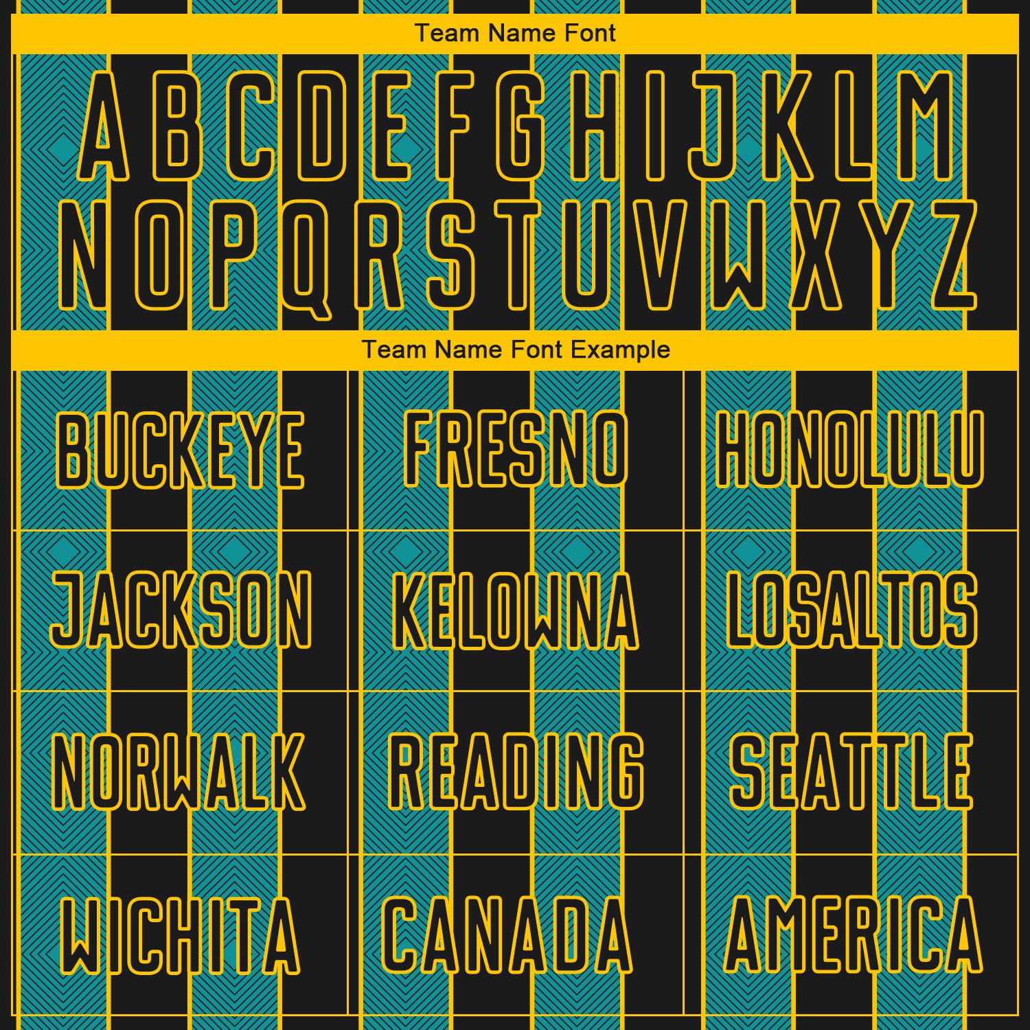 Custom Black Teal-Yellow Pinstripe Line Sports Sublimation Soccer Uniform Jersey