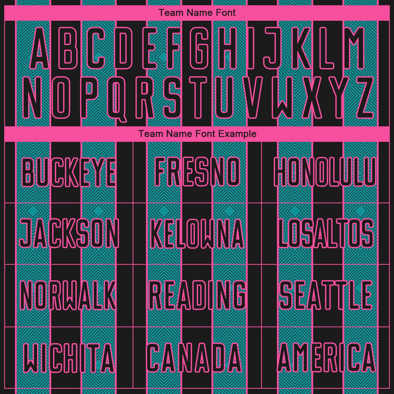 Custom Black Teal-Pink Pinstripe Line Sports Sublimation Soccer Uniform Jersey