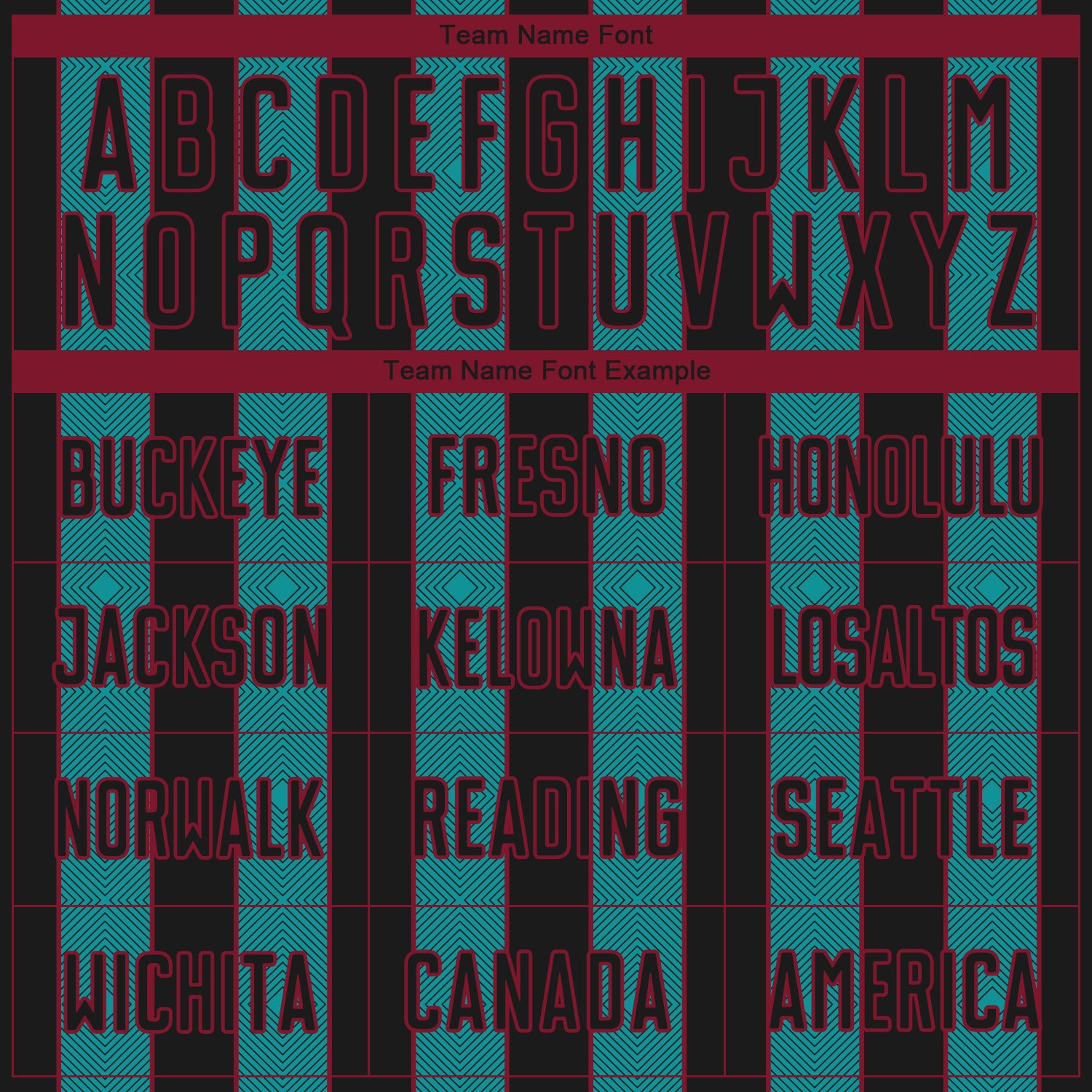 Custom Black Teal-Crimson Pinstripe Line Sports Sublimation Soccer Uniform Jersey