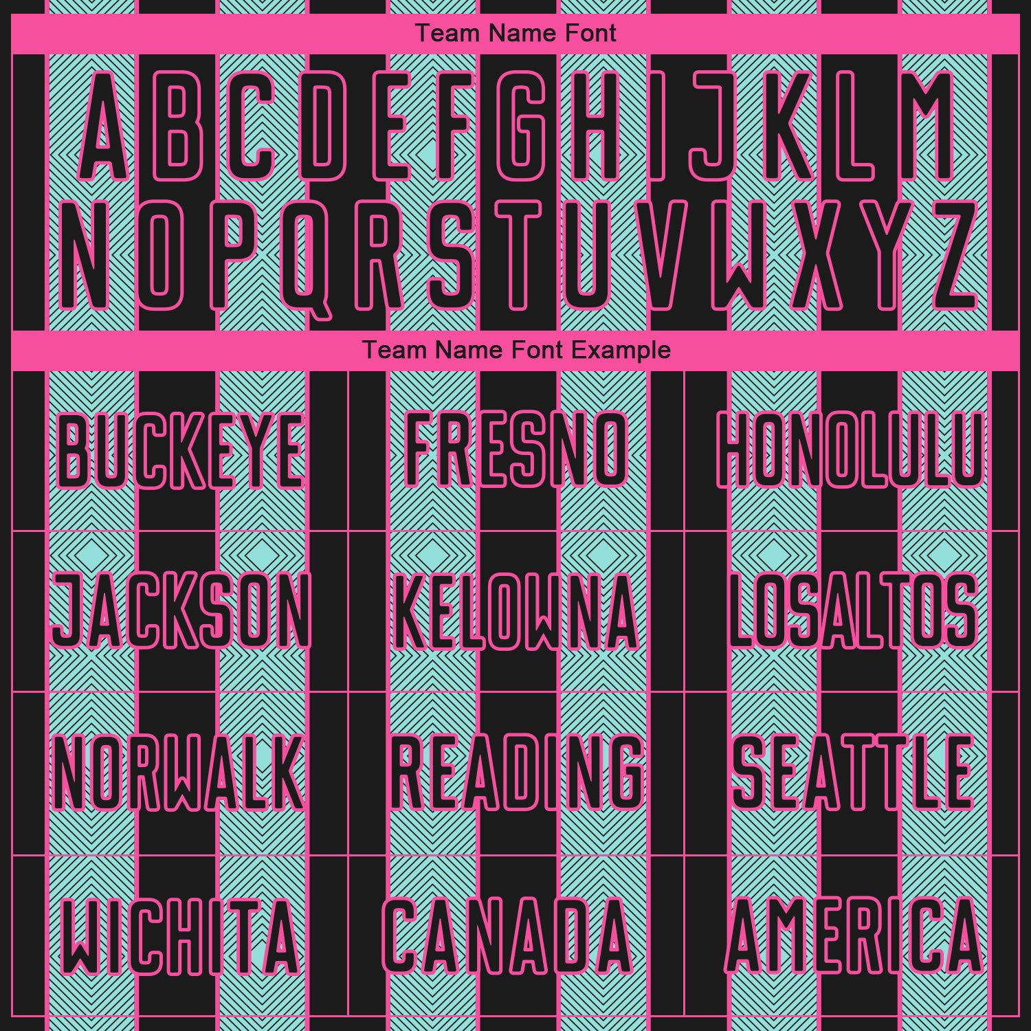 Custom Black Ice Blue-Pink Pinstripe Line Sports Sublimation Soccer Uniform Jersey