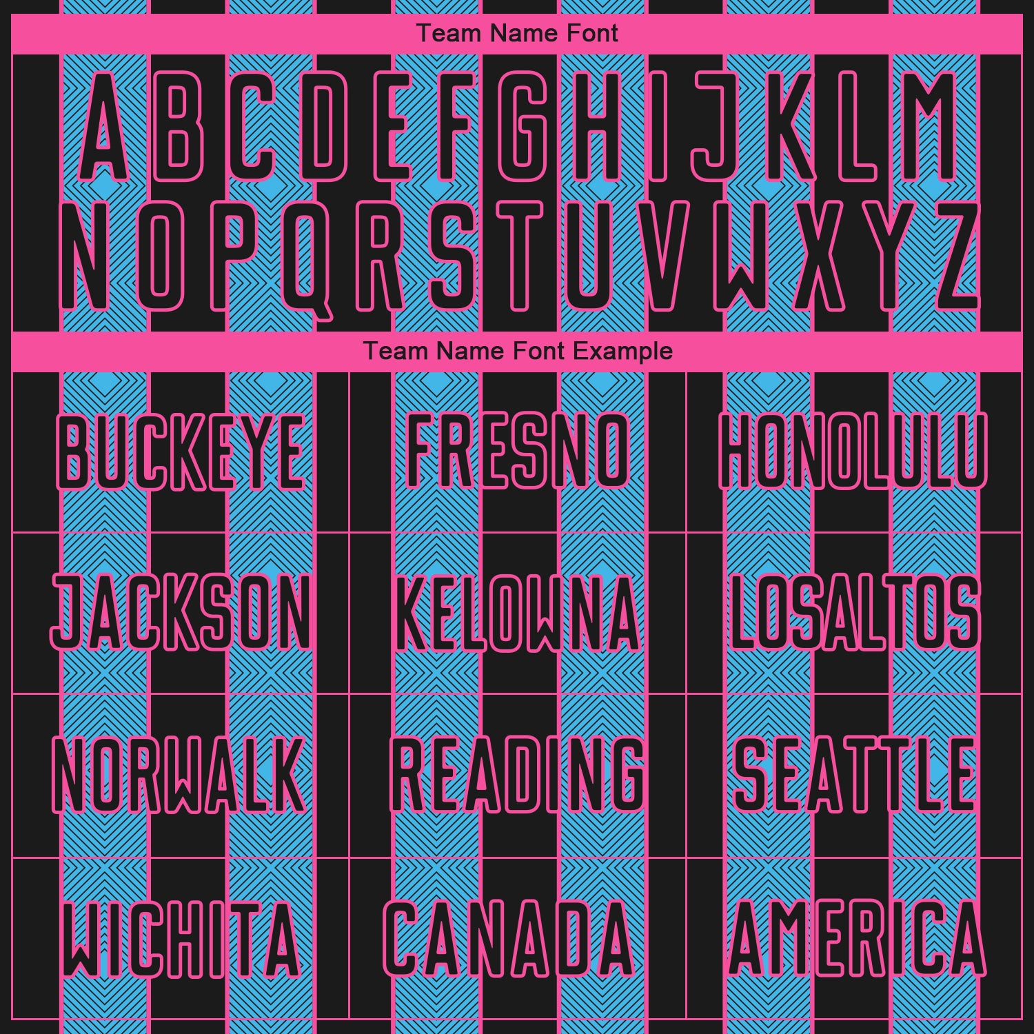 Custom Black Sky Blue-Pink Pinstripe Line Sports Sublimation Soccer Uniform Jersey