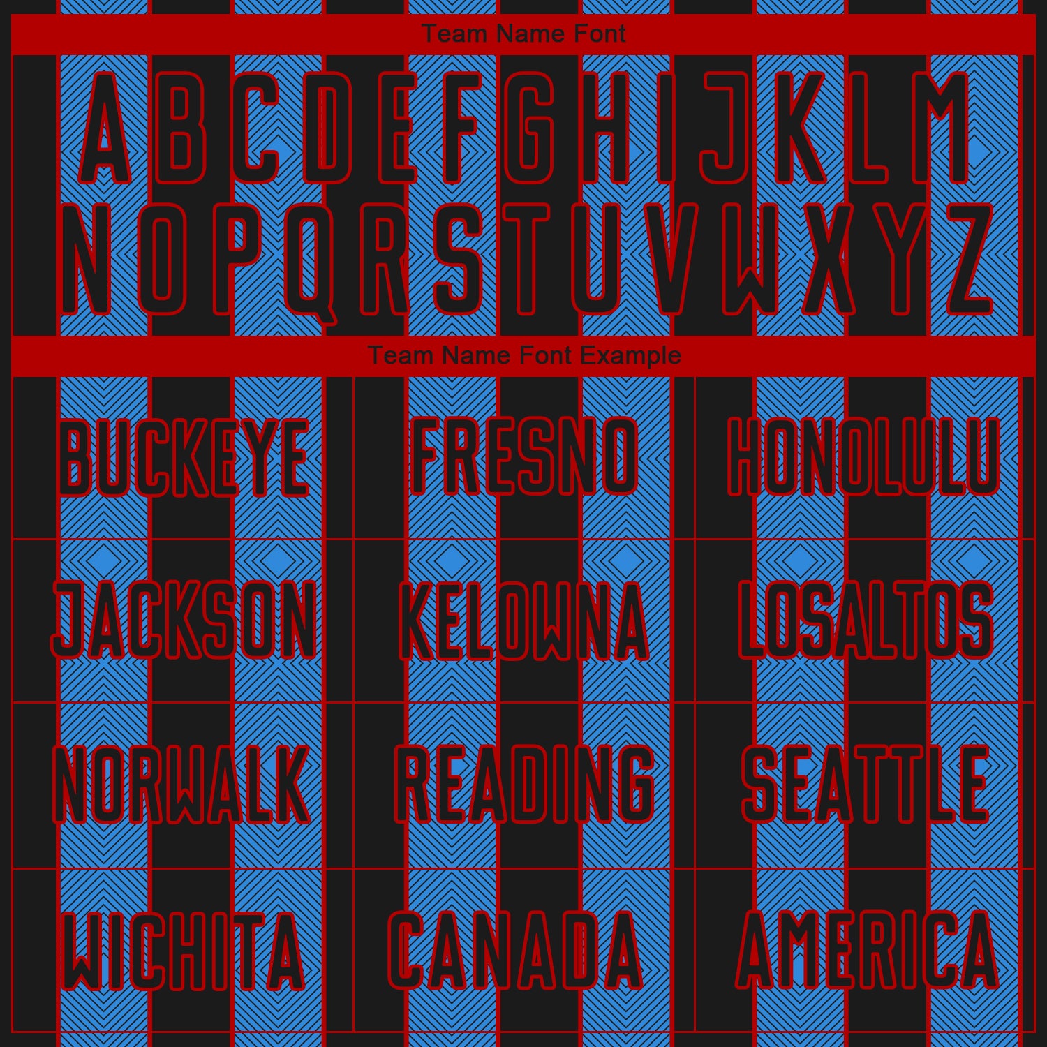 Custom Black Powder Blue-Red Pinstripe Line Sports Sublimation Soccer Uniform Jersey