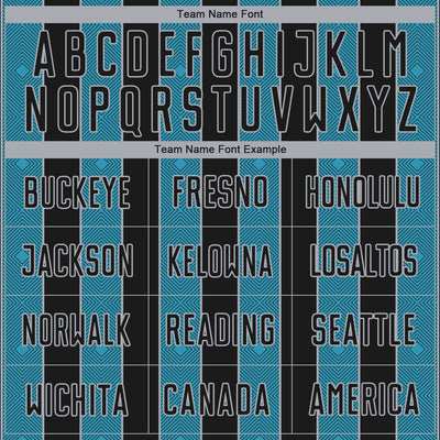 Custom Black Panther Blue-Gray Pinstripe Line Sports Sublimation Soccer Uniform Jersey