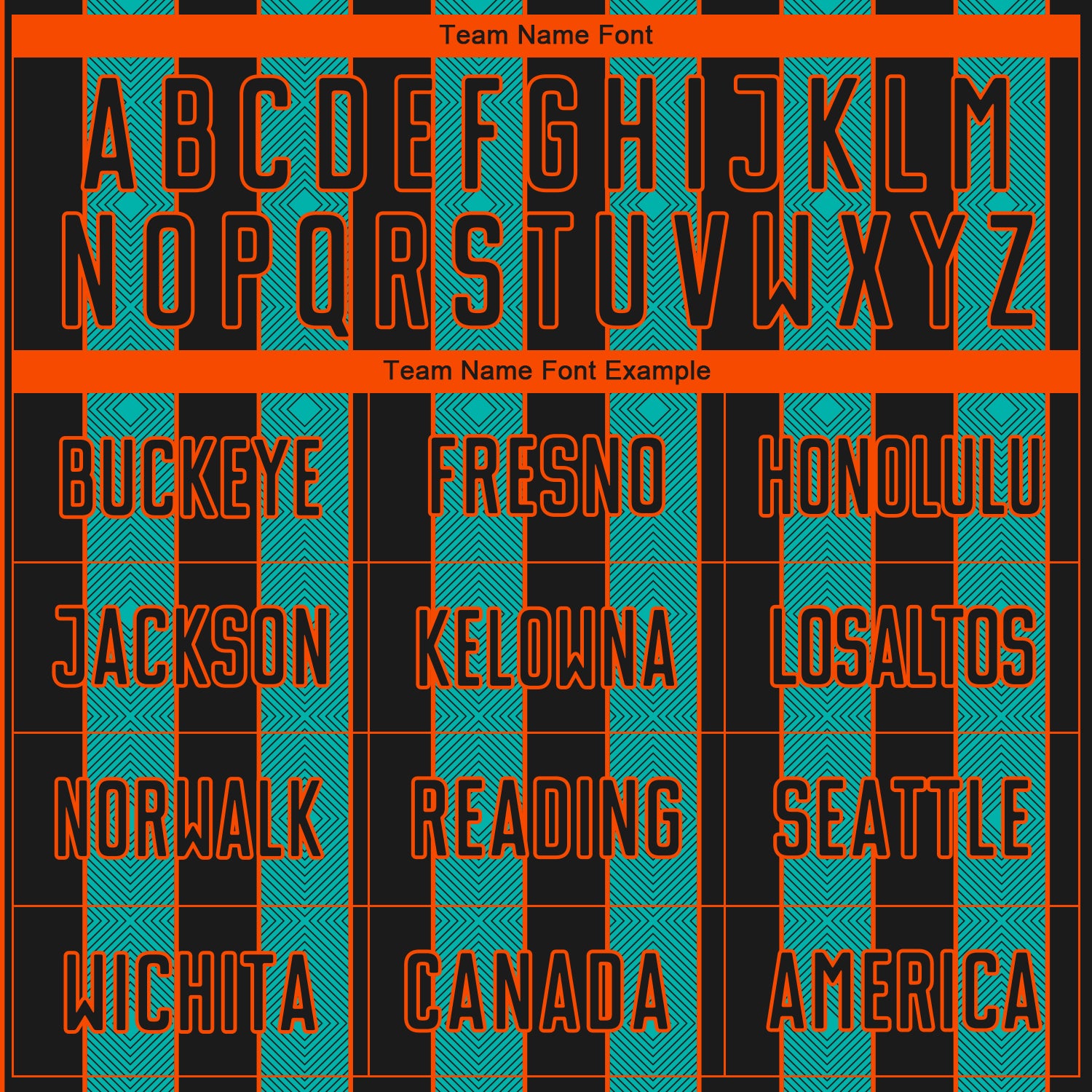 Custom Black Aqua-Orange Pinstripe Line Sports Sublimation Soccer Uniform Jersey