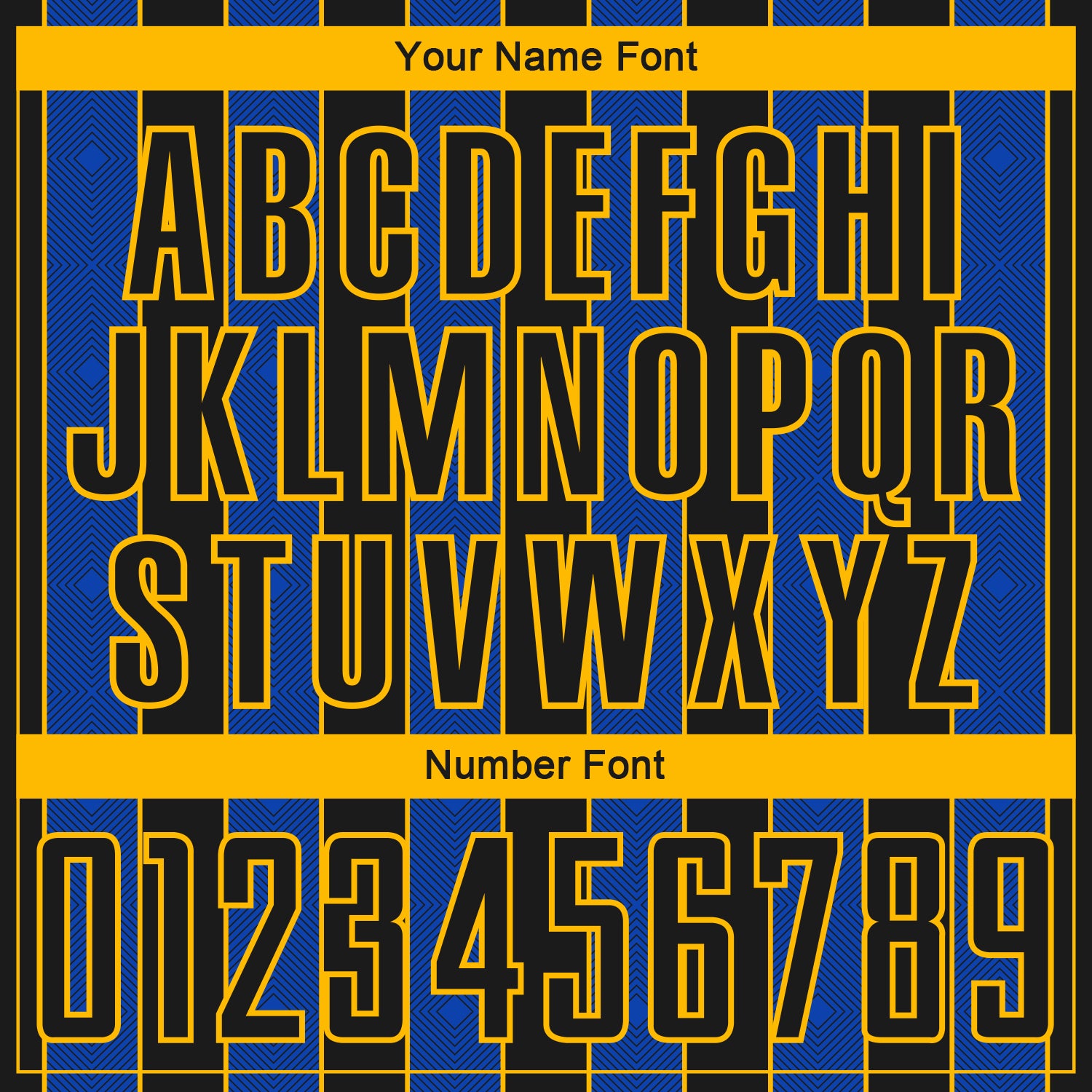 Custom Black Thunder Blue-Gold Pinstripe Line Sports Sublimation Soccer Uniform Jersey