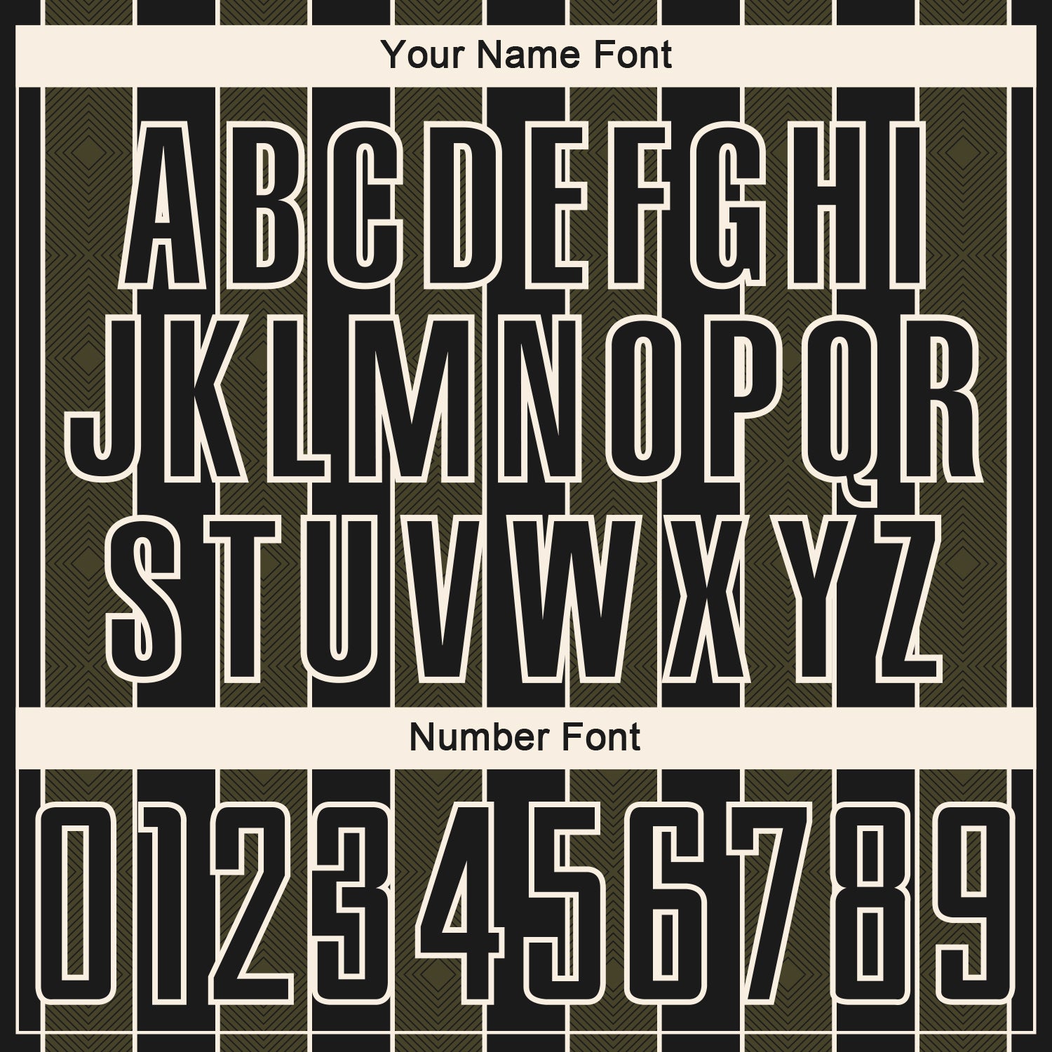 Custom Black Olive-Cream Pinstripe Line Sports Sublimation Soccer Uniform Jersey