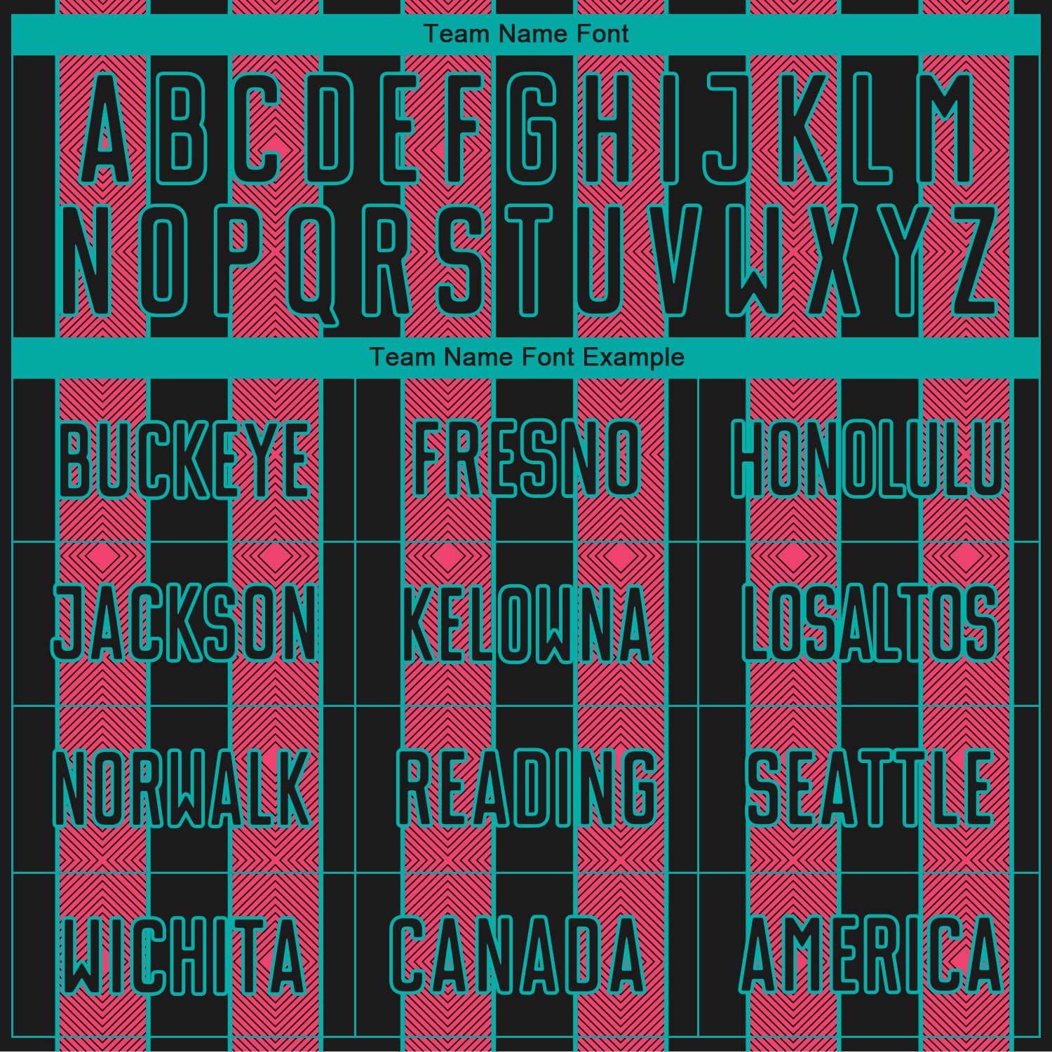 Custom Black Neon Pink-Aqua Pinstripe Line Sports Sublimation Soccer Uniform Jersey