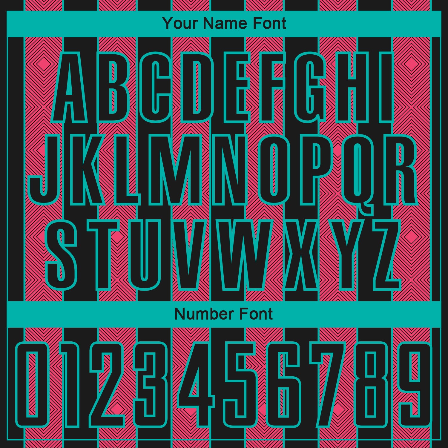 Custom Black Neon Pink-Aqua Pinstripe Line Sports Sublimation Soccer Uniform Jersey