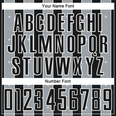 Custom Black Silver-White Pinstripe Line Sports Sublimation Soccer Uniform Jersey