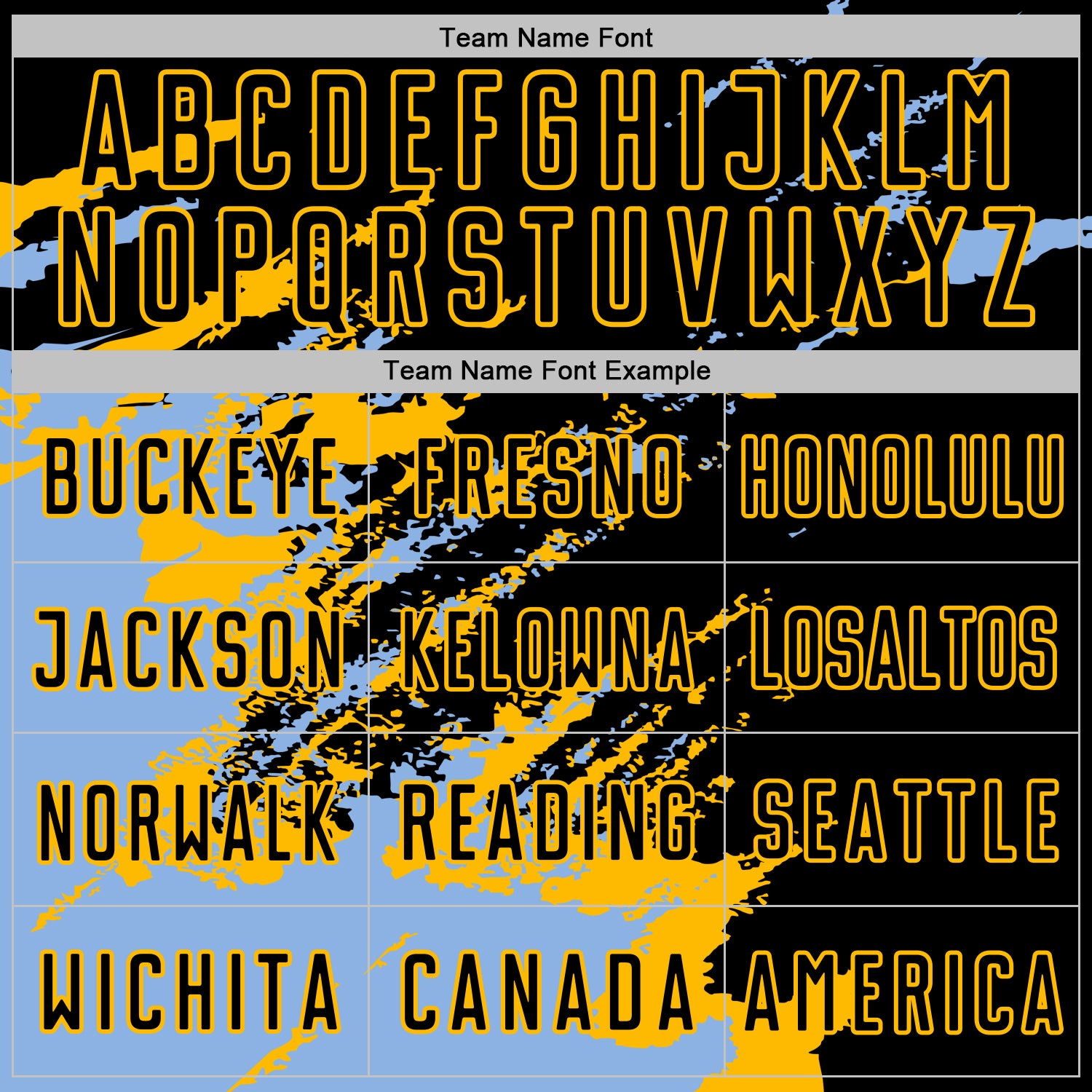 Custom Black Light Blue-Gold Abstract Fragment Art Splash Sports Sublimation Soccer Uniform Jersey