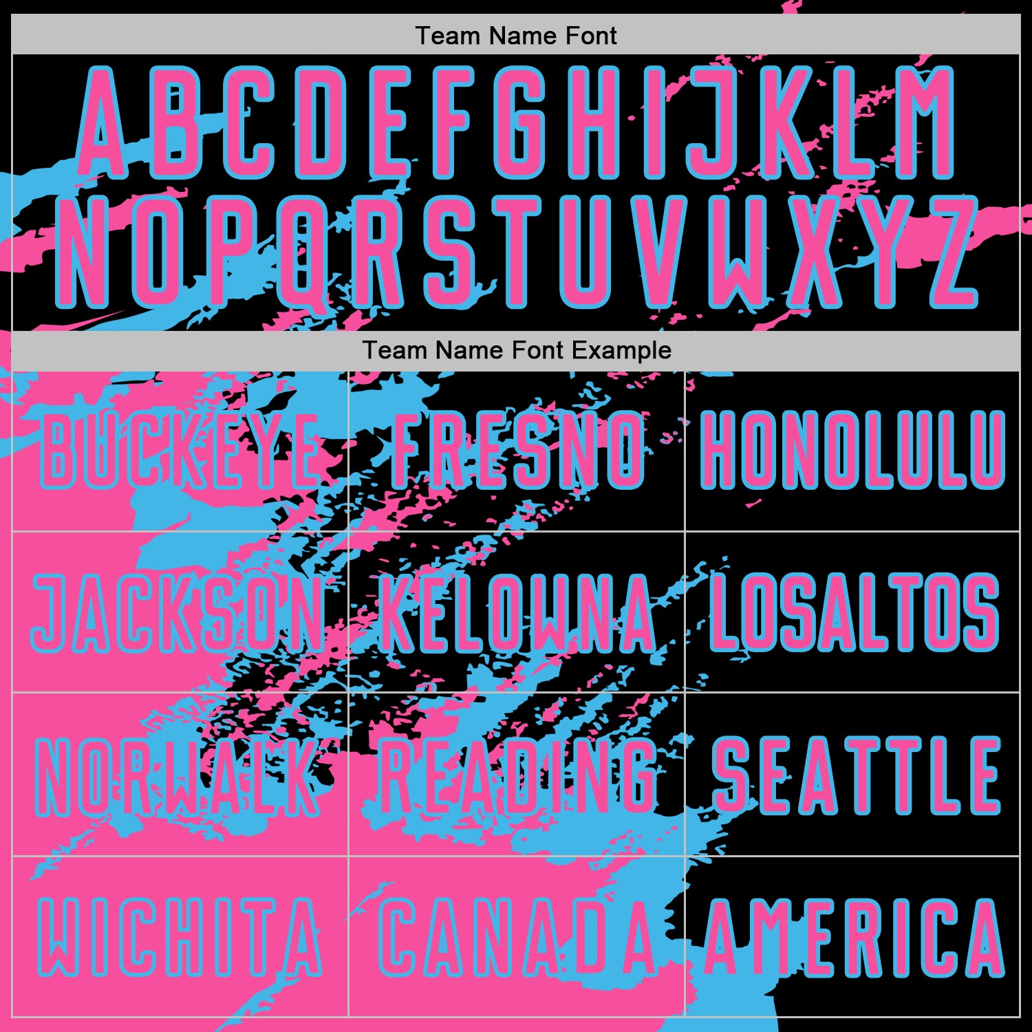 Custom Black Pink-Sky Blue Abstract Fragment Art Splash Sports Sublimation Soccer Uniform Jersey