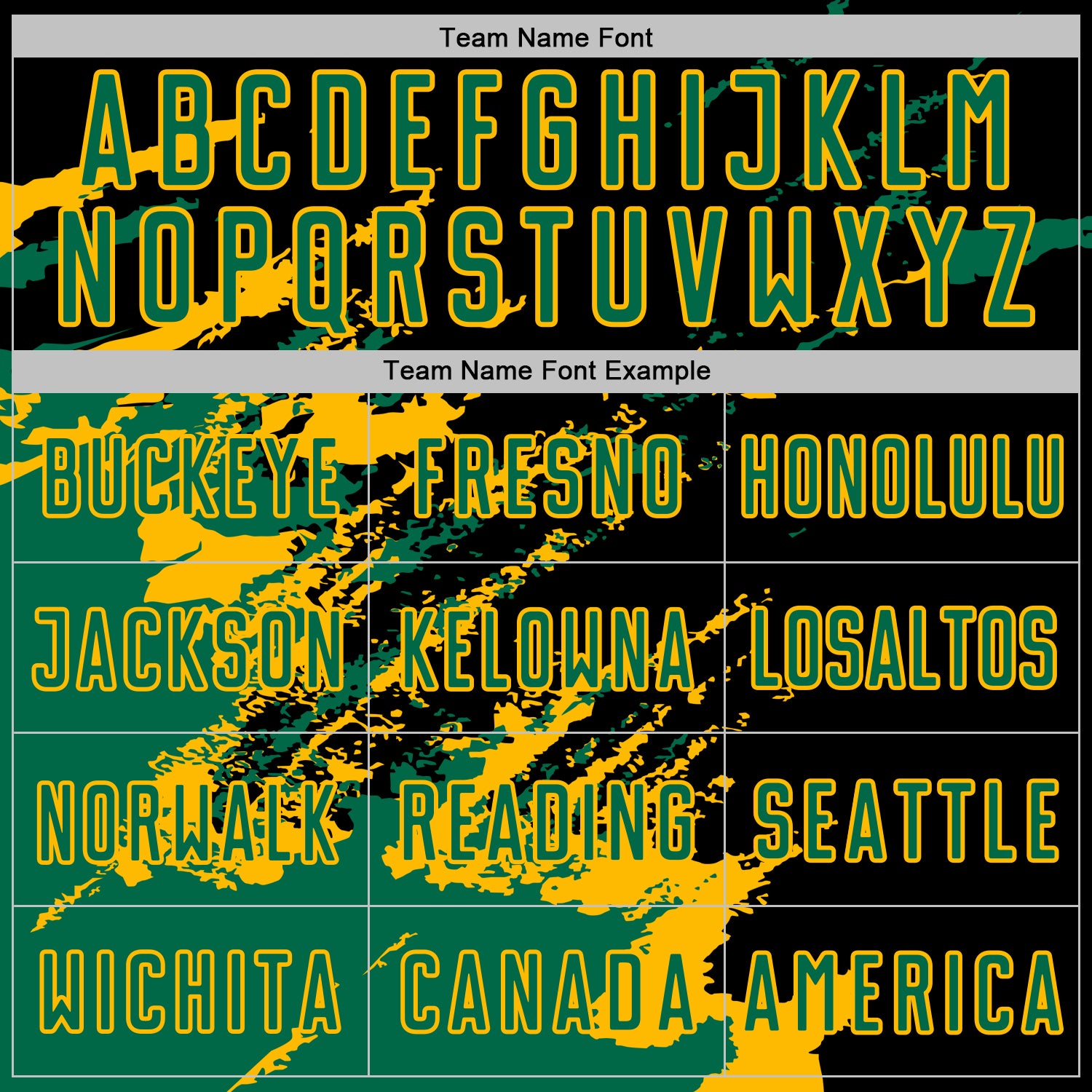 Custom Black Kelly Green-Gold Abstract Fragment Art Splash Sports Sublimation Soccer Uniform Jersey