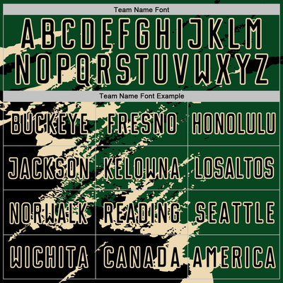Custom Green Black-Cream Abstract Fragment Art Splash Sports Sublimation Soccer Uniform Jersey
